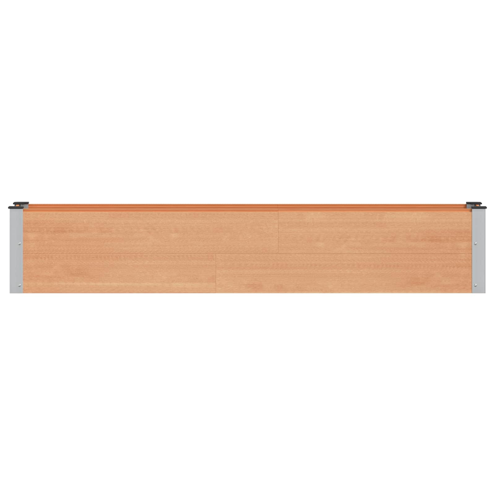 vidaXL Υπερυψωμένη Ζαρντινιέρα Καφέ 200 x 30 x 36 εκ WPC και Αλουμίνιο - Image 3