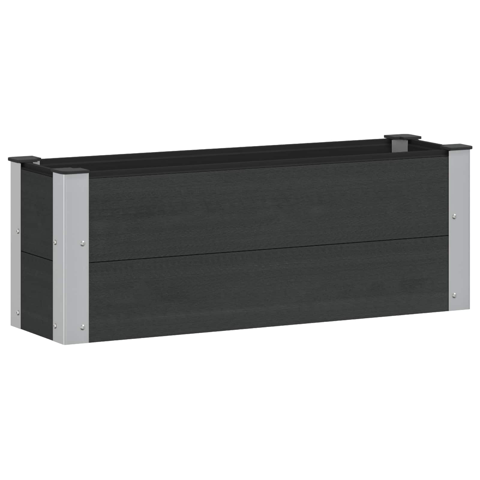 vidaXL Υπερυψωμένη Ζαρντινιέρα Μαύρο 100 x 30 x 36 cm - Image 2
