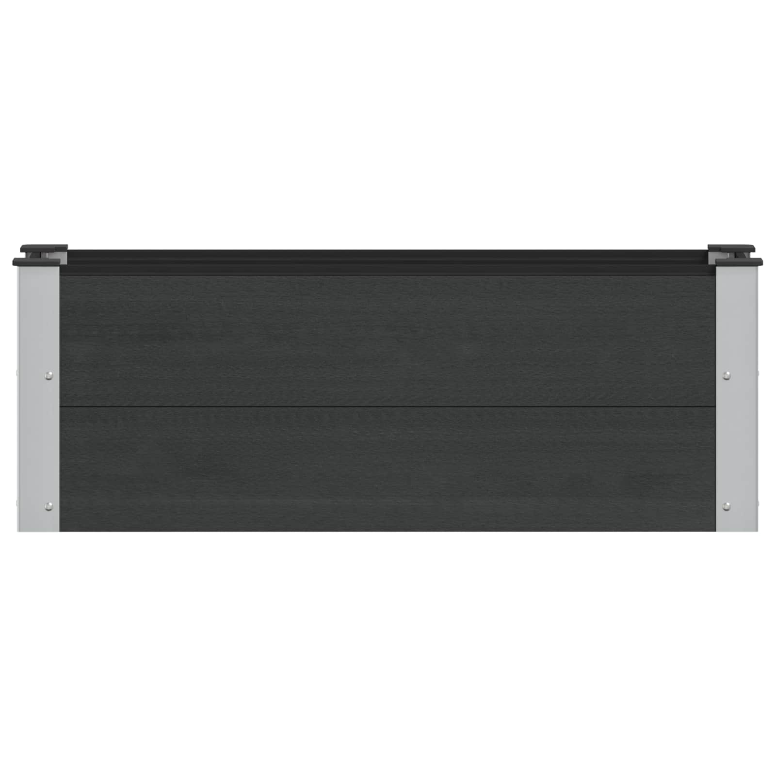 vidaXL Υπερυψωμένη Ζαρντινιέρα Μαύρο 100 x 30 x 36 cm - Image 3