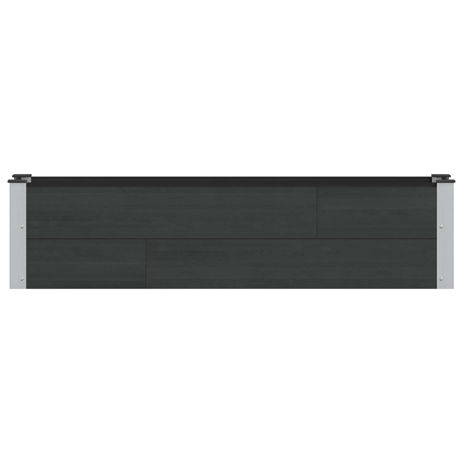 vidaXL Υπερυψωμένη Ζαρντινιέρα Μαύρο 150 x 30 x 36 εκ - Image 3