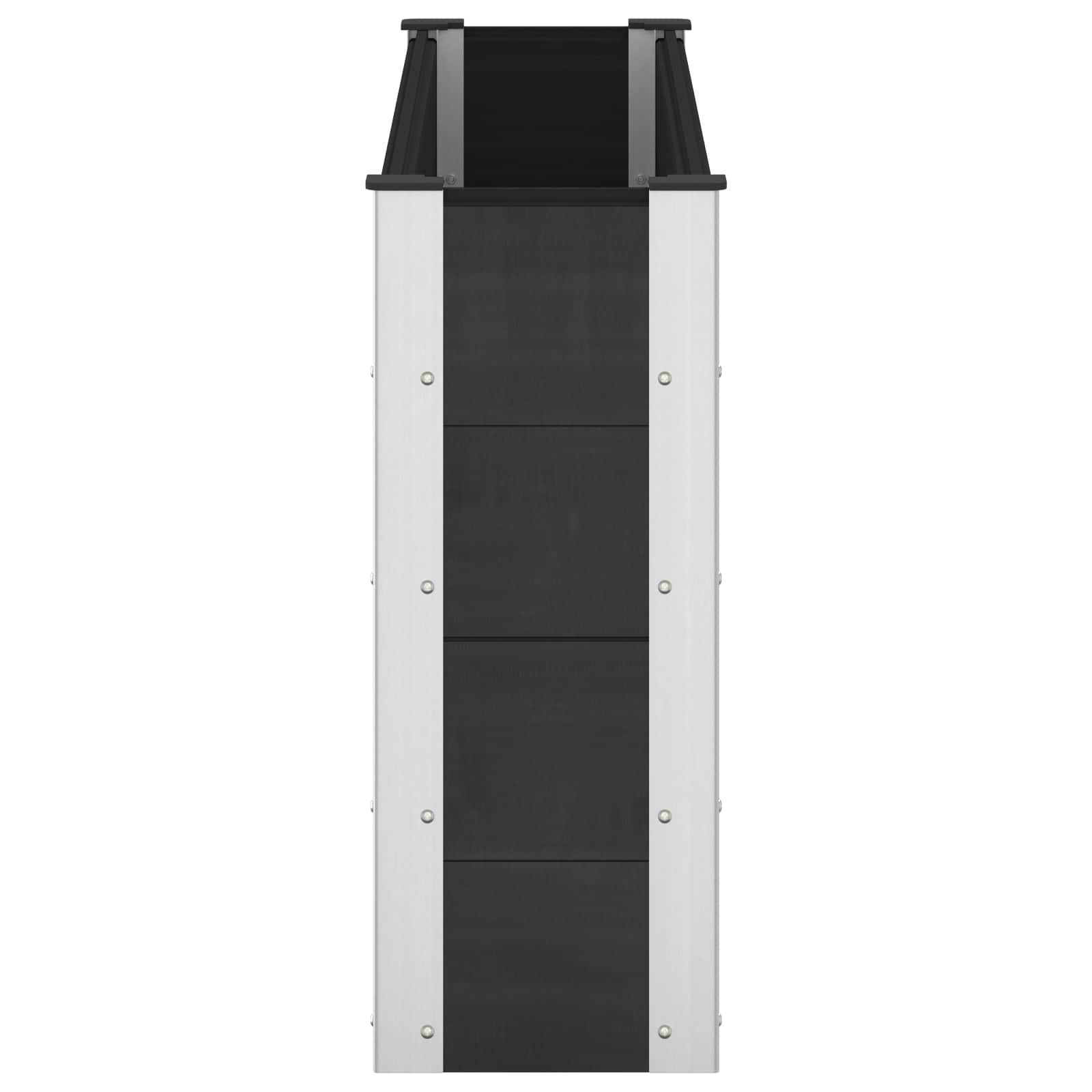 vidaXL Υπερυψωμένη Ζαρντινιέρα Μαύρο 150 x 30 x 72 εκ - Image 4