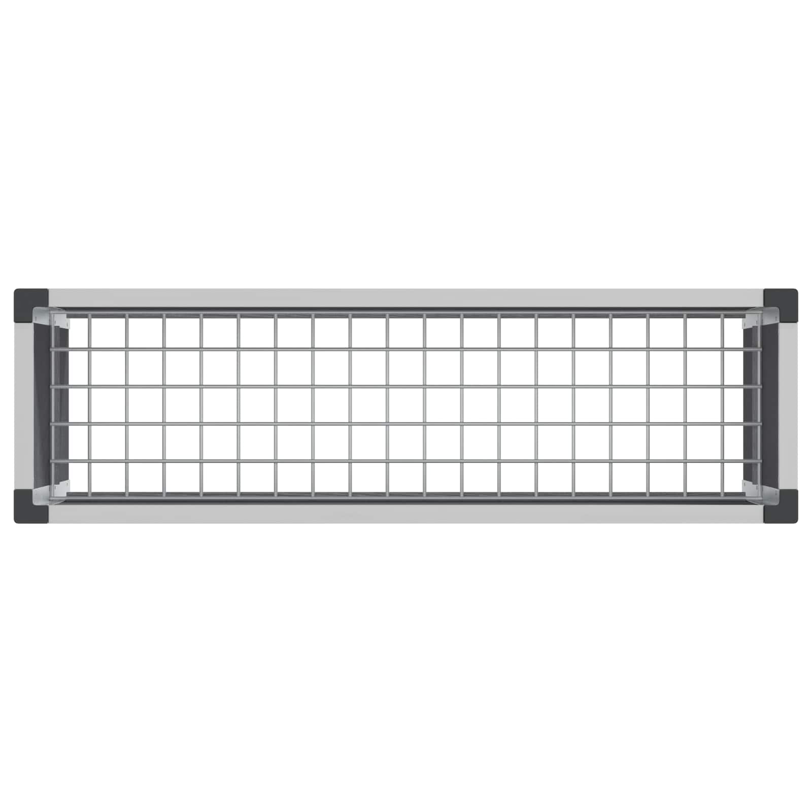 vidaXL Υπερυψωμένη Ζαρντινιέρα Γκρι 100 x 30 x 22 εκ WPC και Αλουμίνιο - Image 5