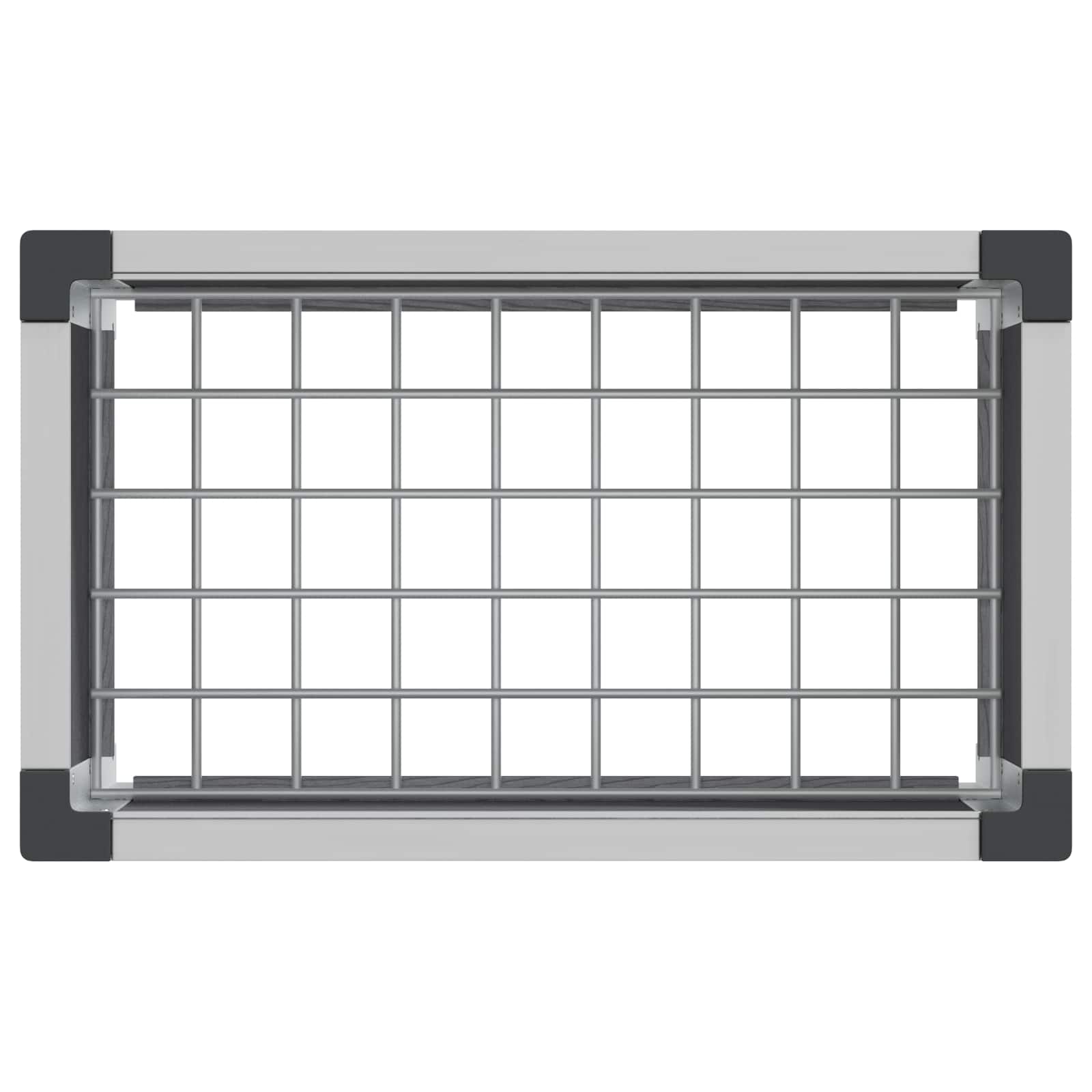 vidaXL Υπερυψωμένη Ζαρντινιέρα Γκρι 50 x 30 x 82 εκ WPC και Αλουμίνιο - Image 5