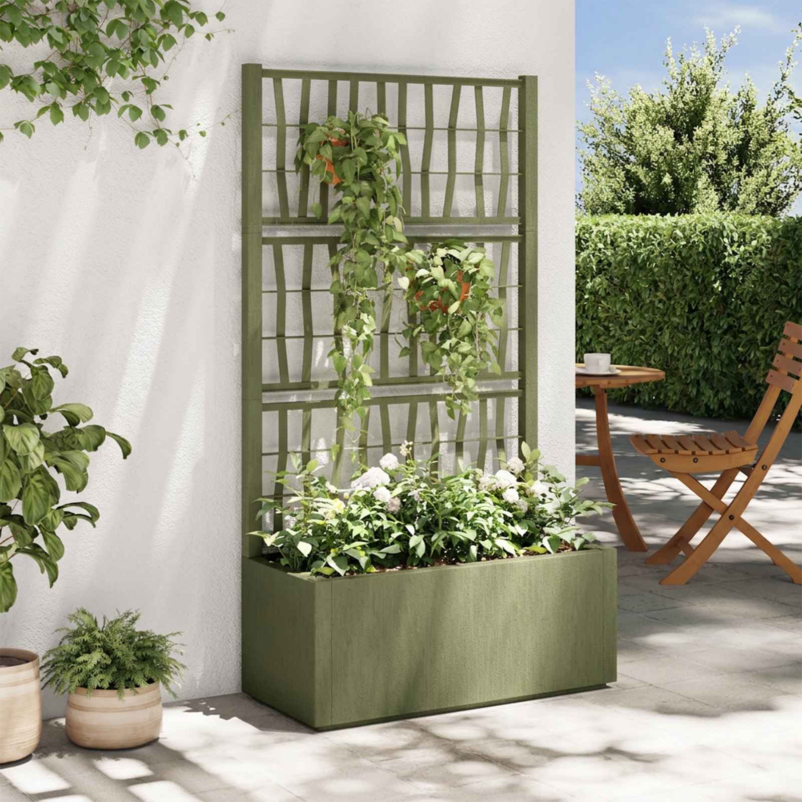 vidaXL Κηποτινάκι με Τρέλα Πράσινο 80 x 36 x 140 εκ PP