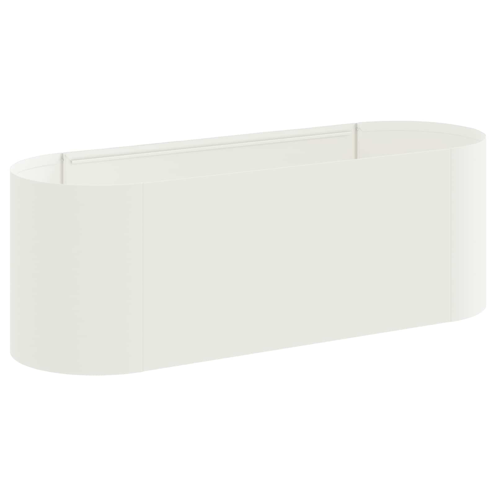 vidaXL Υψωμένο Κρεβάτι Κήπου Λευκό 120 x 40 x 40 εκ - Image 2