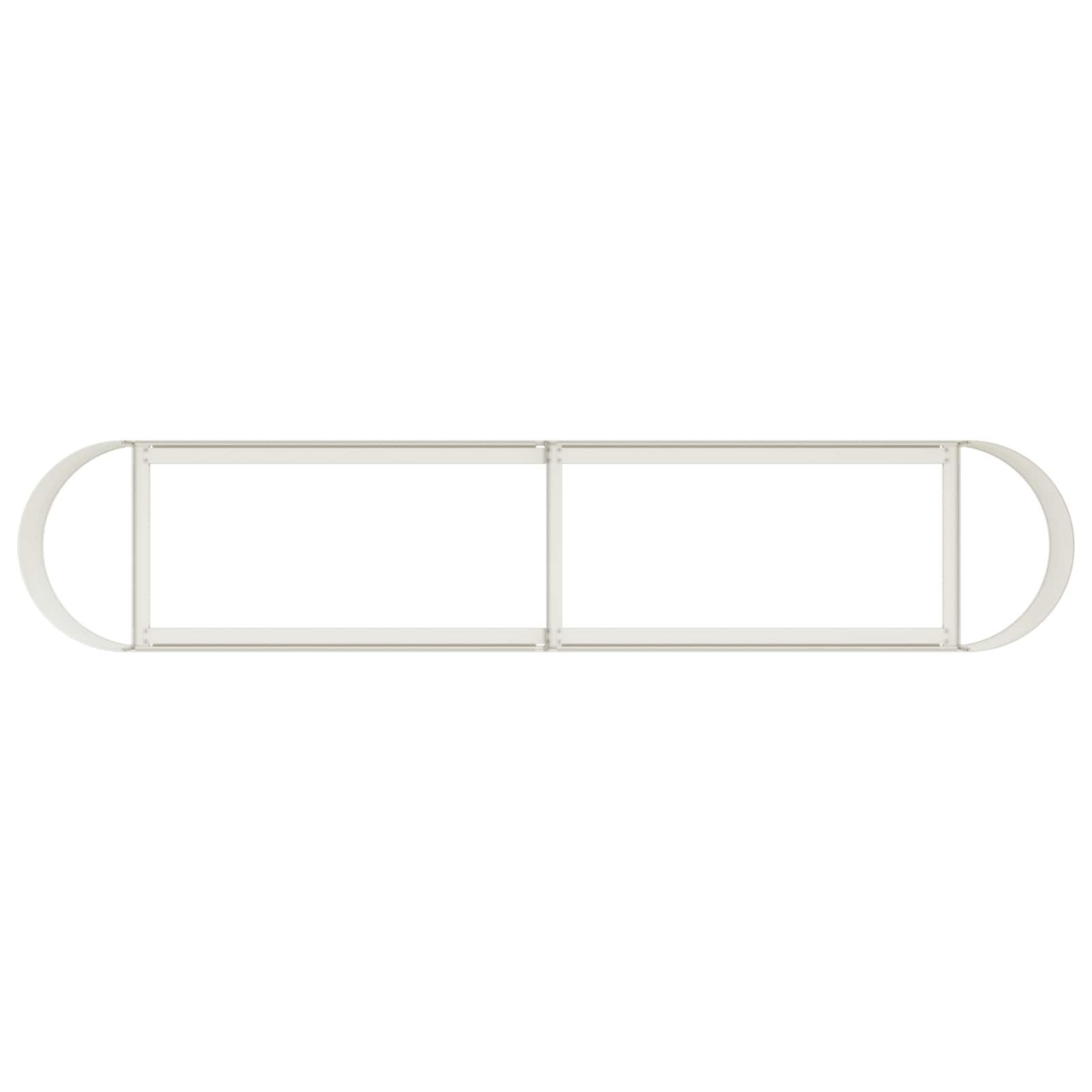vidaXL Υψωμένο Κρεβάτι Κήπου Λευκό 200 x 40 x 40 εκ. - Image 5