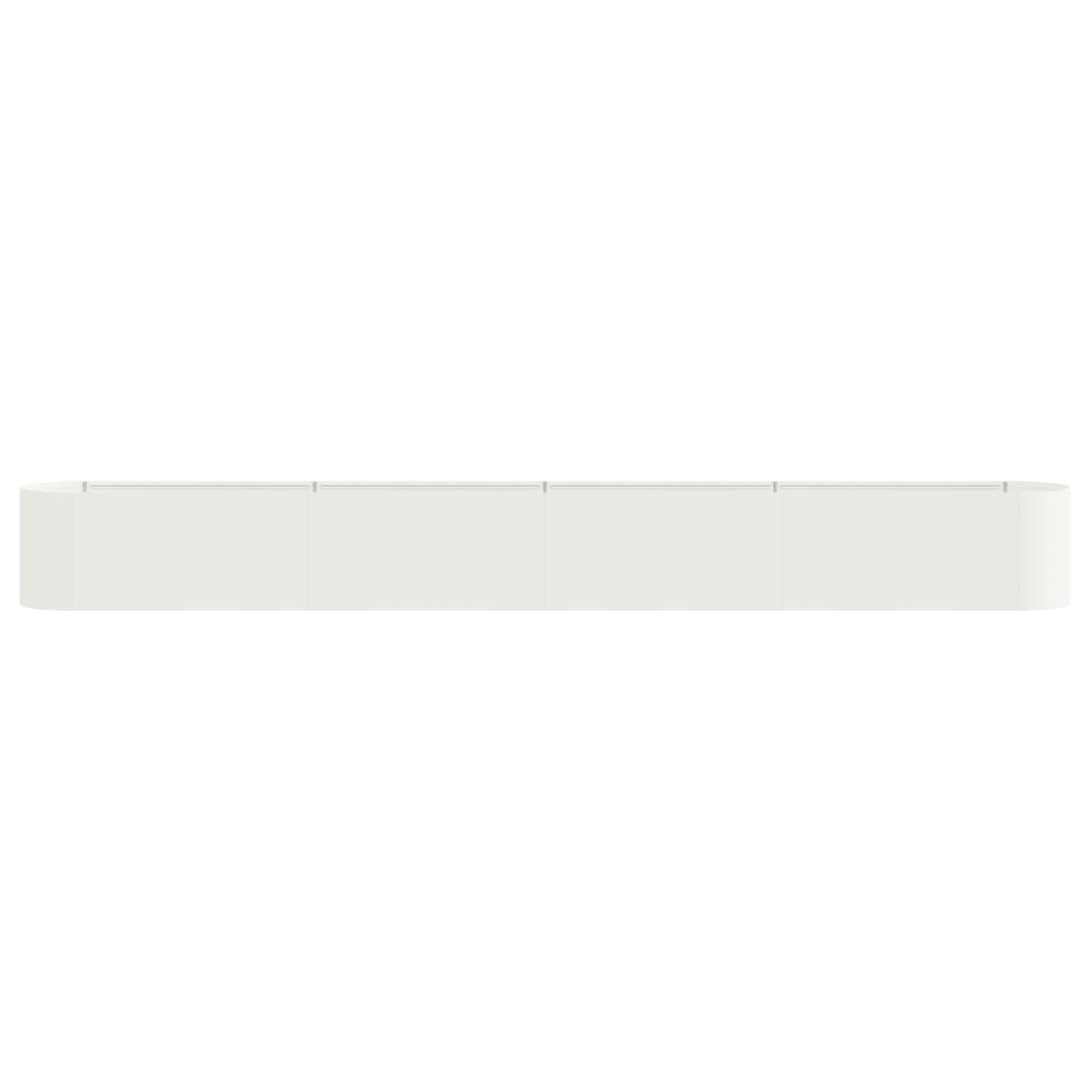vidaXL Υψωμένο Κρεβάτι Κήπου Λευκό 360 x 40 x 40 εκ. - Image 4