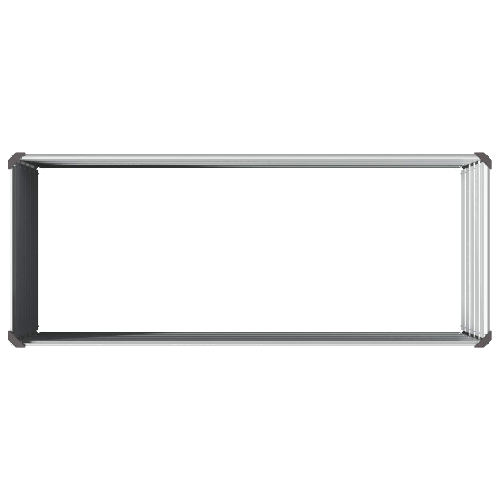 vidaXL Υψωμένο Κρεβάτι Κήπου Γκρι 100 x 40 x 55 cm - Image 5