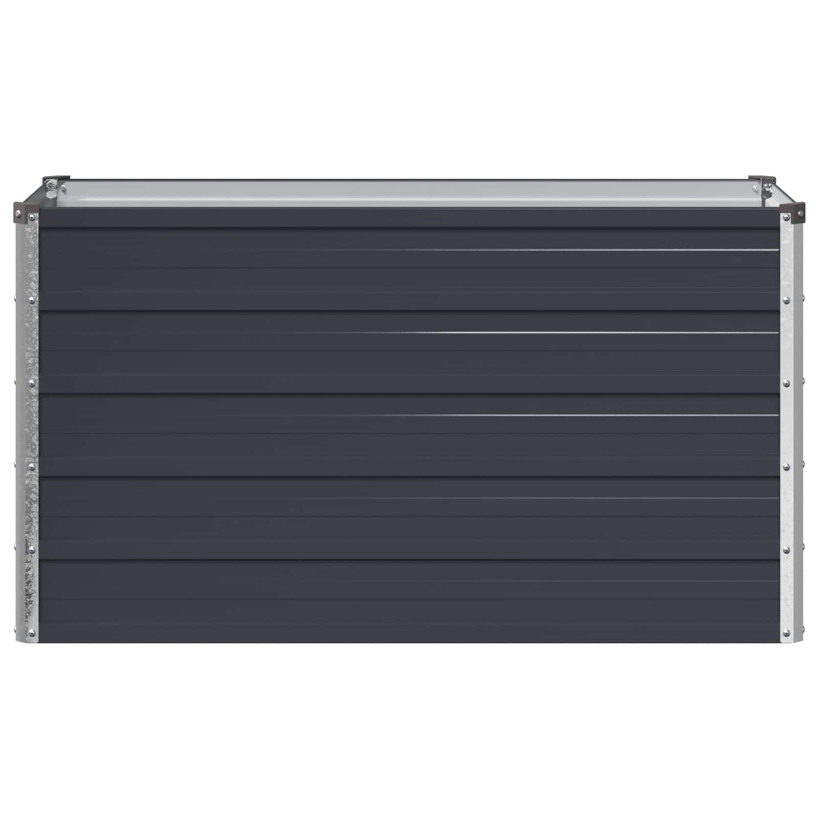 vidaXL Υψωμένο Κρεβάτι Κήπου Ανθρακί 100 x 40 x 55 cm - Image 3