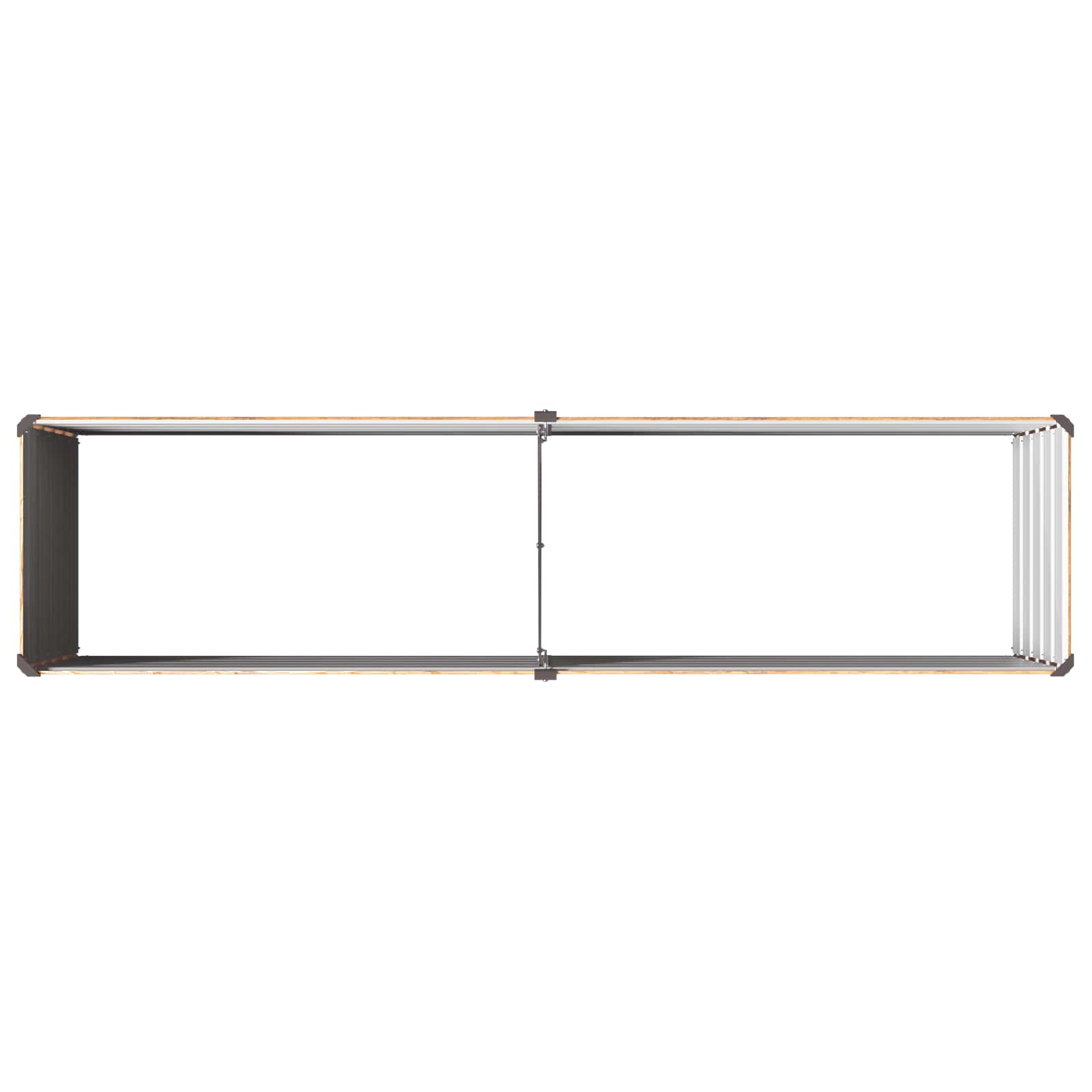vidaXL Υψωμένο Κρεβάτι Κήπου Ξύλινο Καφέ 160 x 40 x 55 εκ. - Image 5