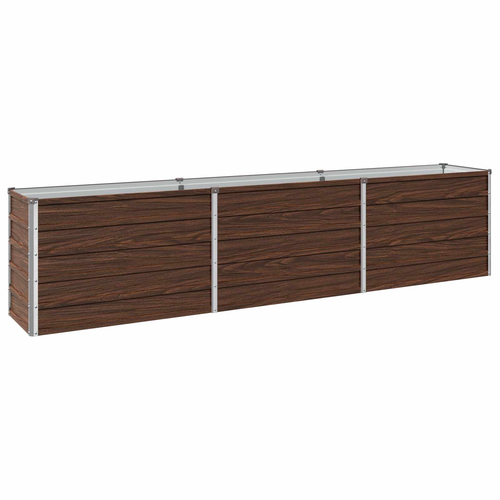 vidaXL Υψωμένο Κρεβάτι Κήπου Μαύρο 240 x 40 x 55 εκ. - Image 2