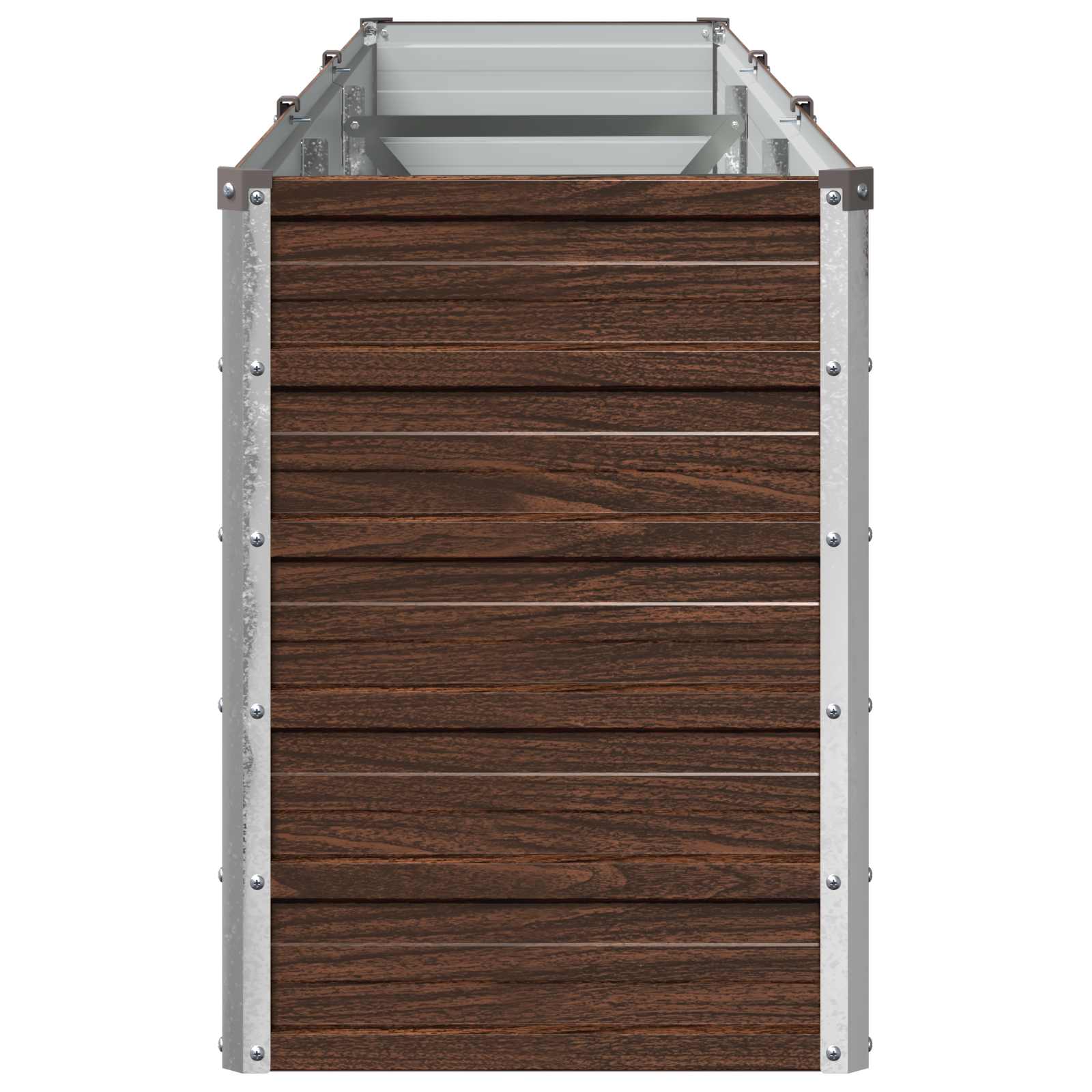 vidaXL Υψωμένο Κρεβάτι Κήπου Μαύρο 240 x 40 x 55 εκ. - Image 4