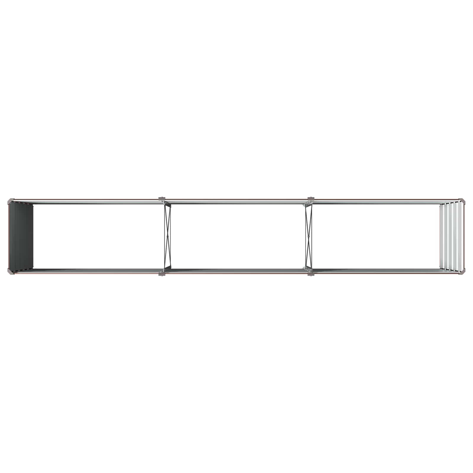 vidaXL Υψωμένο Κρεβάτι Κήπου Καφέ 240 x 40 x 55 εκ. - Image 5