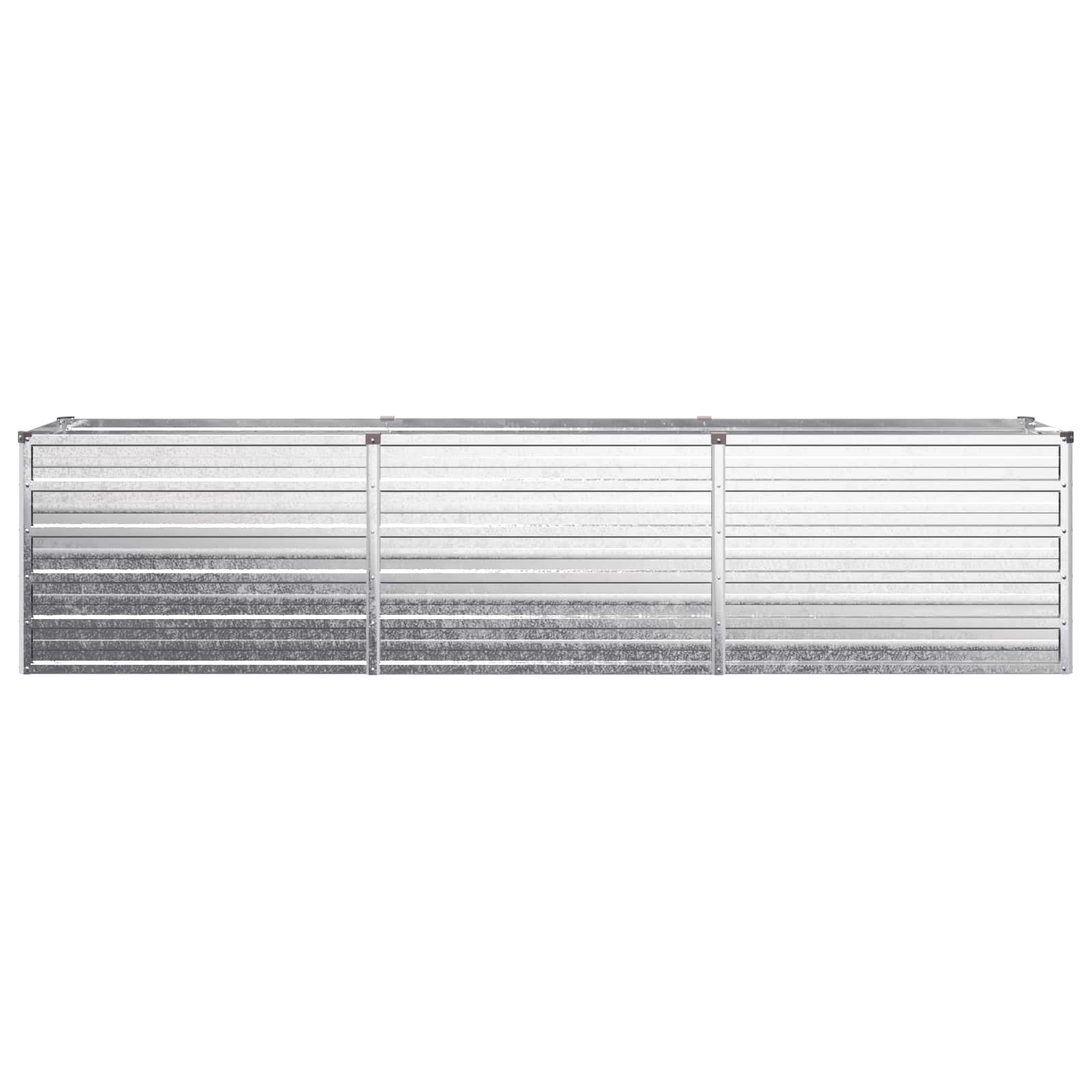 vidaXL Υψωμένο Κρεβάτι Κήπου Ασημί 240 x 40 x 55 εκ. γαλβανισμένο - Image 3