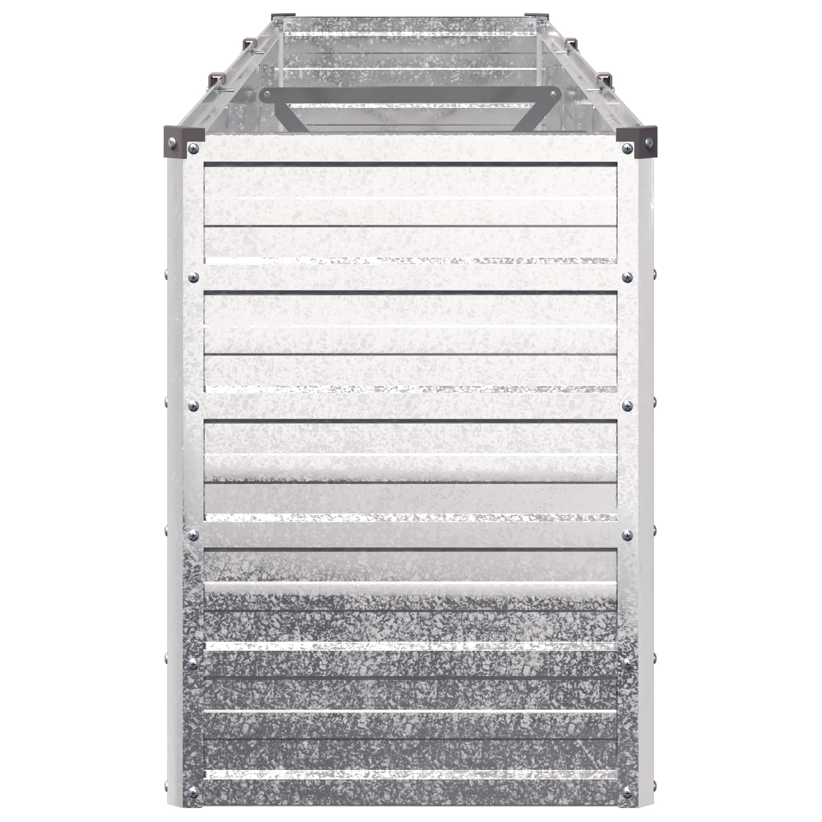 vidaXL Υψωμένο Κρεβάτι Κήπου Ασημί 240 x 40 x 55 εκ. γαλβανισμένο - Image 4