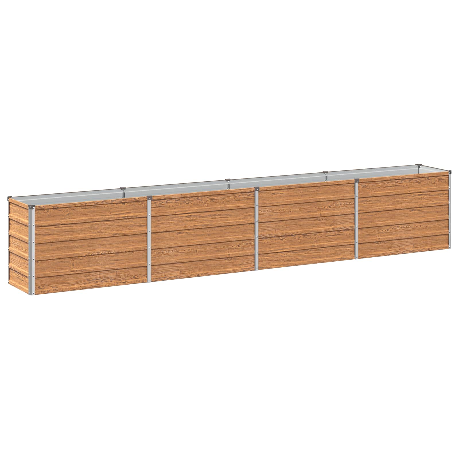 vidaXL Υψωμένο Κρεβάτι Κήπου Ξύλινο Καφέ 320 x 40 x 55 εκ. - Image 2