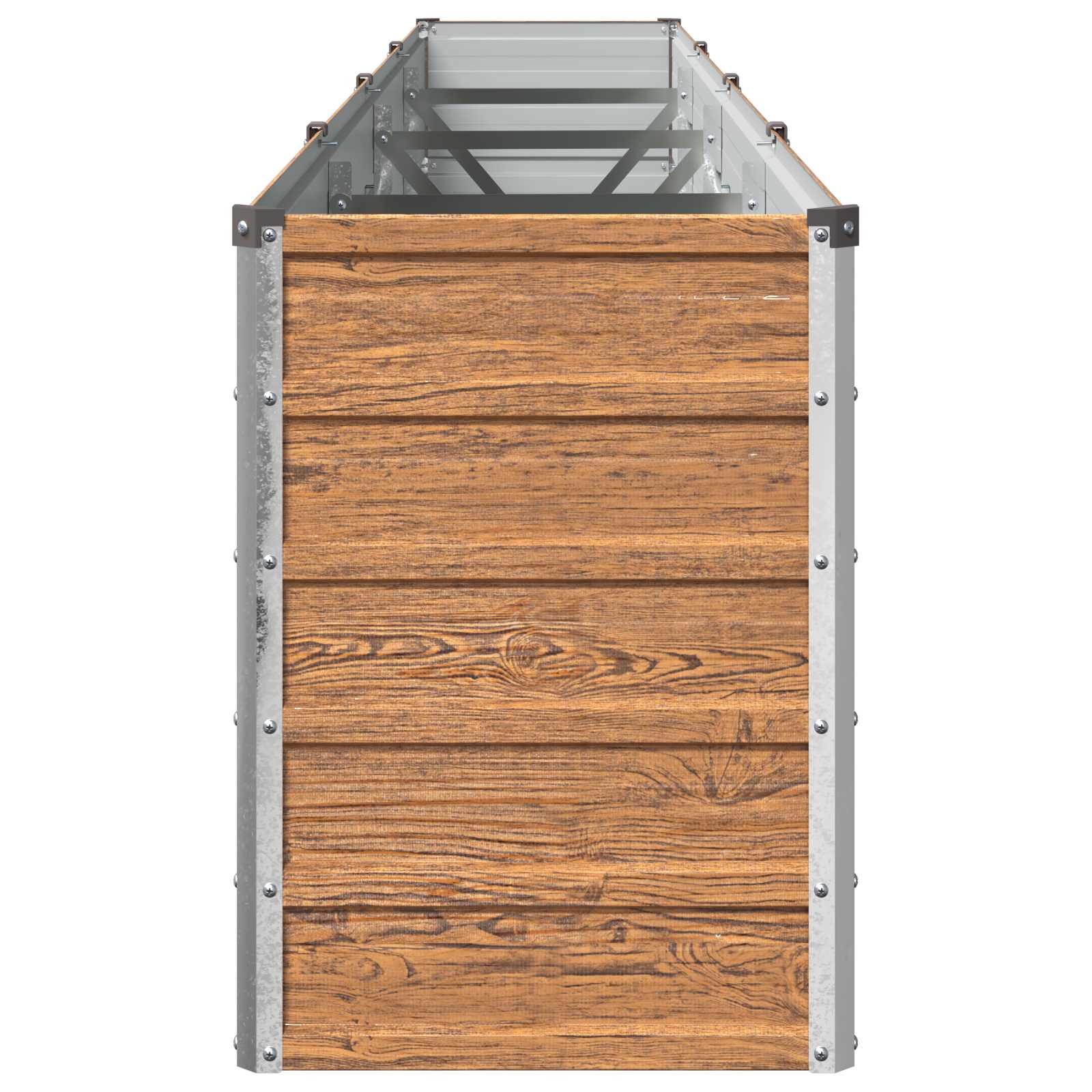 vidaXL Υψωμένο Κρεβάτι Κήπου Ξύλινο Καφέ 320 x 40 x 55 εκ. - Image 4