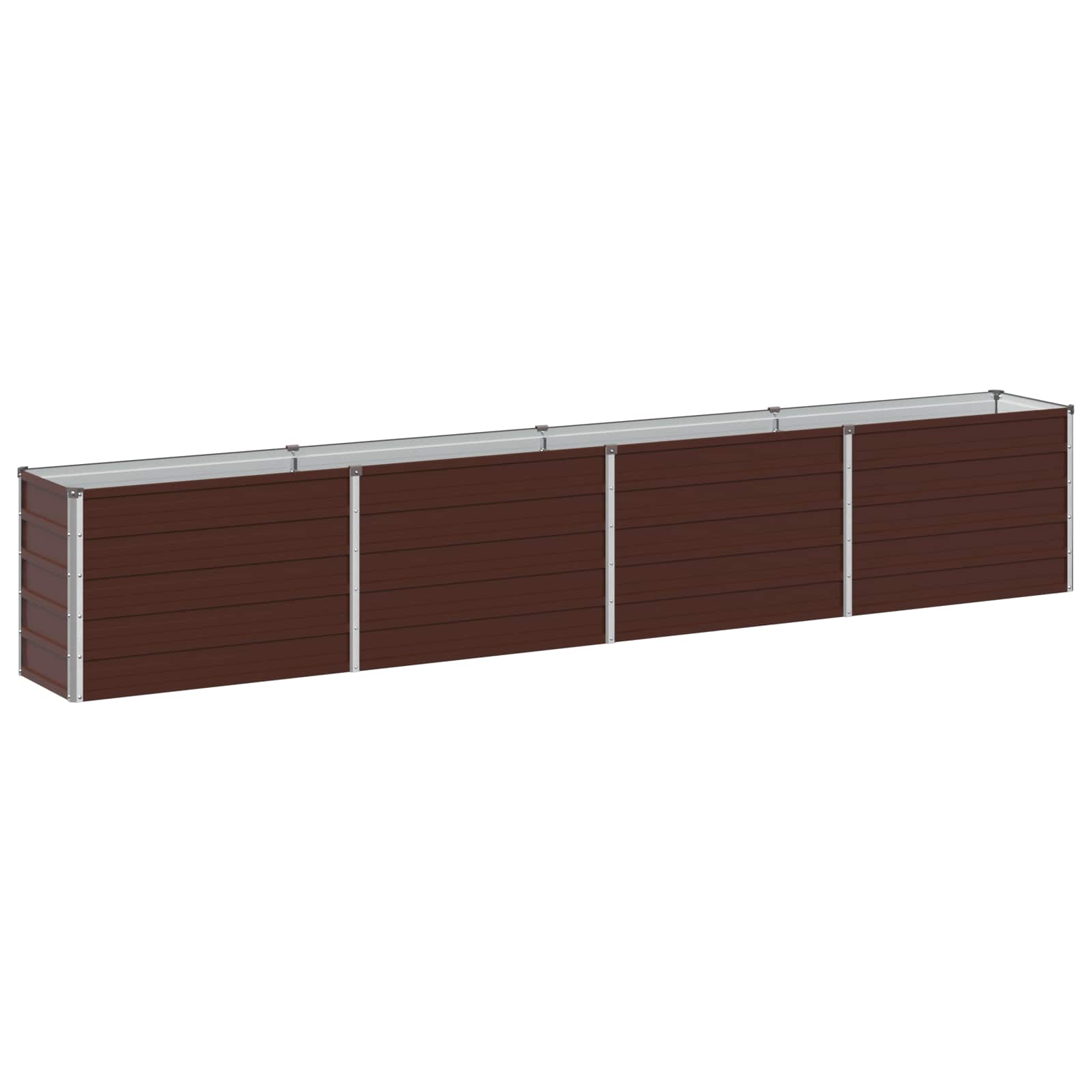 vidaXL Υψωμένο Κρεβάτι Κήπου Καφέ 320 x 40 x 55 εκ. - Image 2