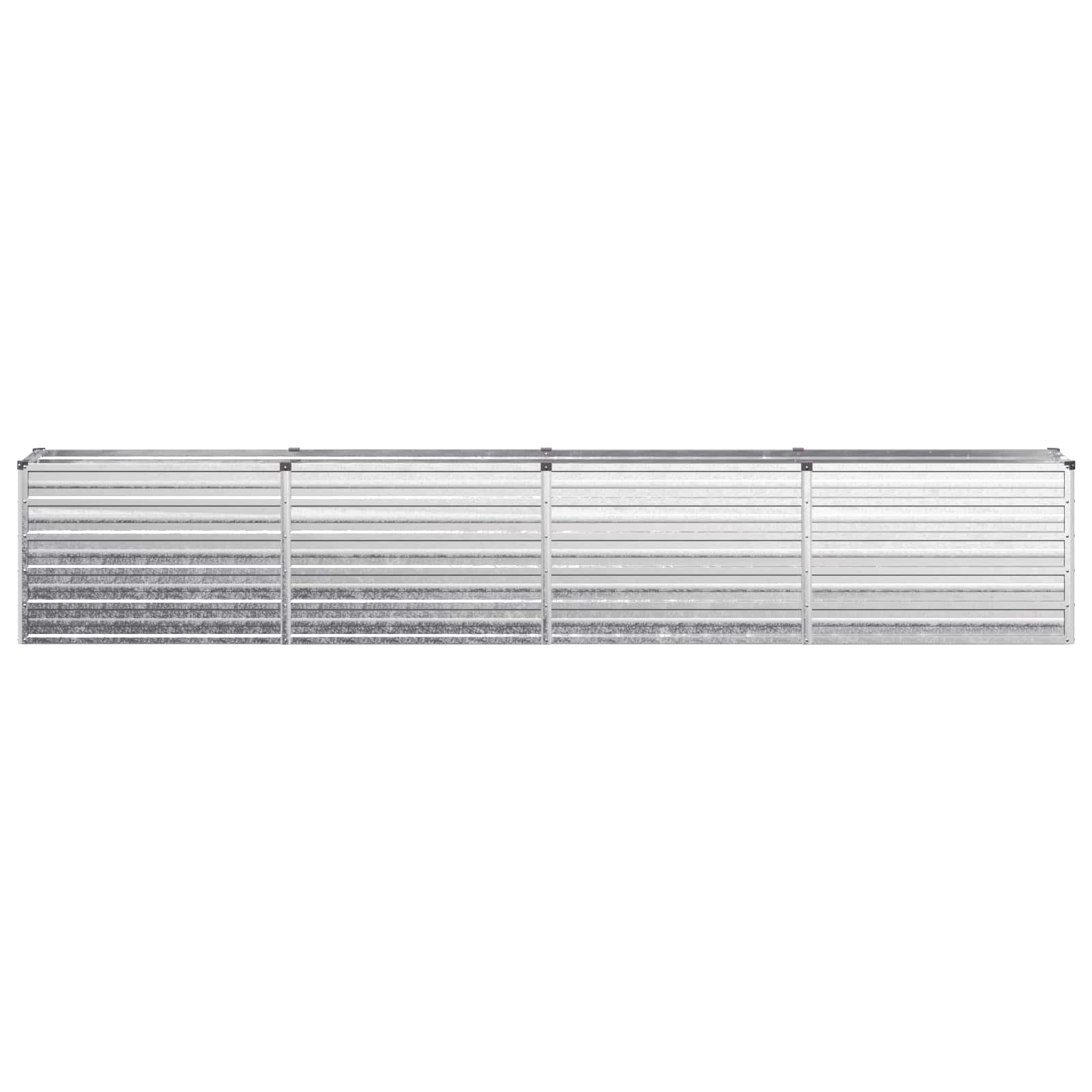 vidaXL Υψωμένο Κρεβάτι Κήπου Ασημί 320 x 40 x 55 εκ. γαλβανισμένο - Image 3