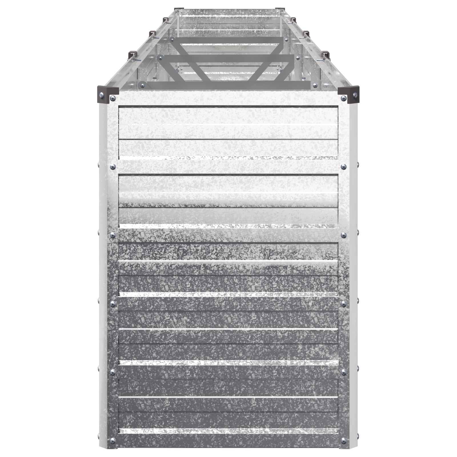 vidaXL Υψωμένο Κρεβάτι Κήπου Ασημί 320 x 40 x 55 εκ. γαλβανισμένο - Image 4