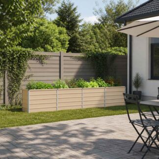 vidaXL Υψωμένο Κρεβάτι Κήπου Ελεφαντόδοντο 320 x 40 x 55 εκ.