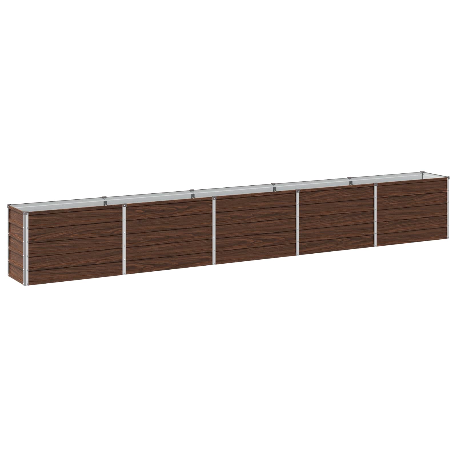 vidaXL Υψωμένο Κρεβάτι Κήπου Μαύρο 400 x 40 x 55 εκ. - Image 2