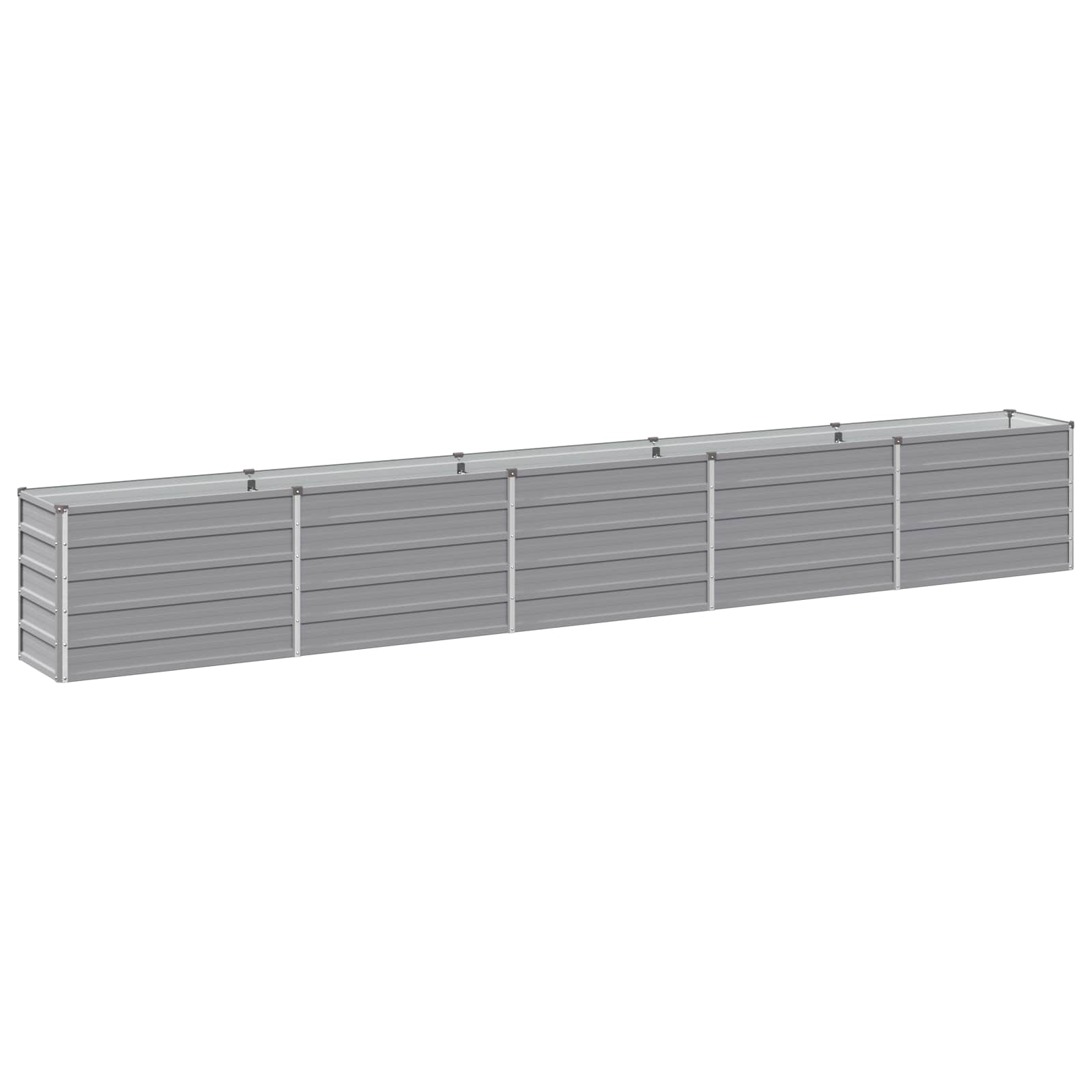 vidaXL Υψωμένο Κρεβάτι Κήπου Γκρι 400 x 40 x 55 εκ. - Image 2