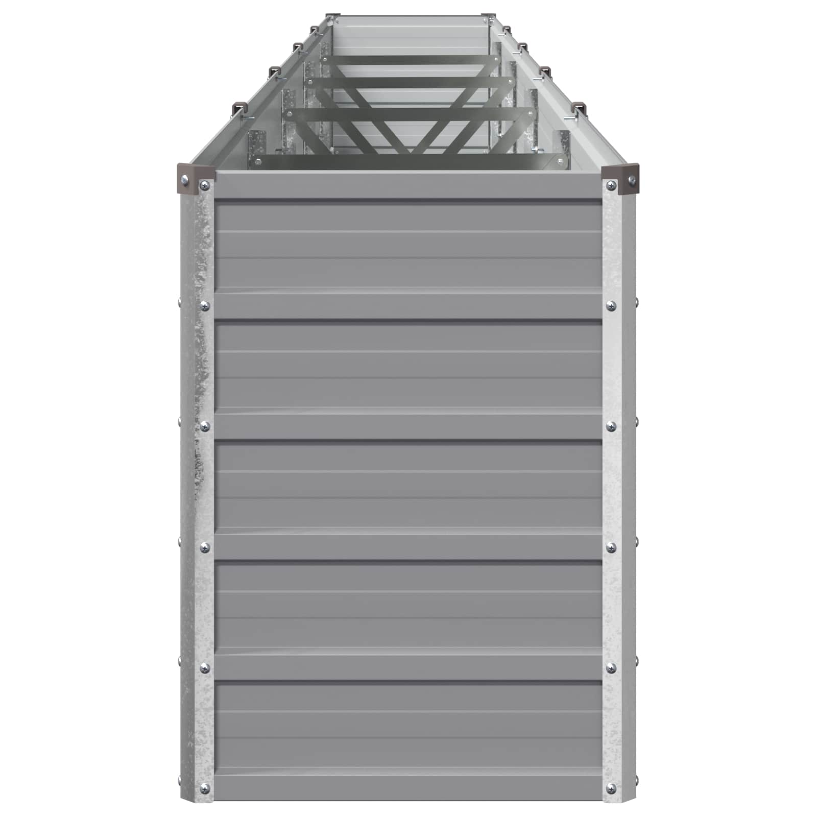 vidaXL Υψωμένο Κρεβάτι Κήπου Γκρι 400 x 40 x 55 εκ. - Image 4