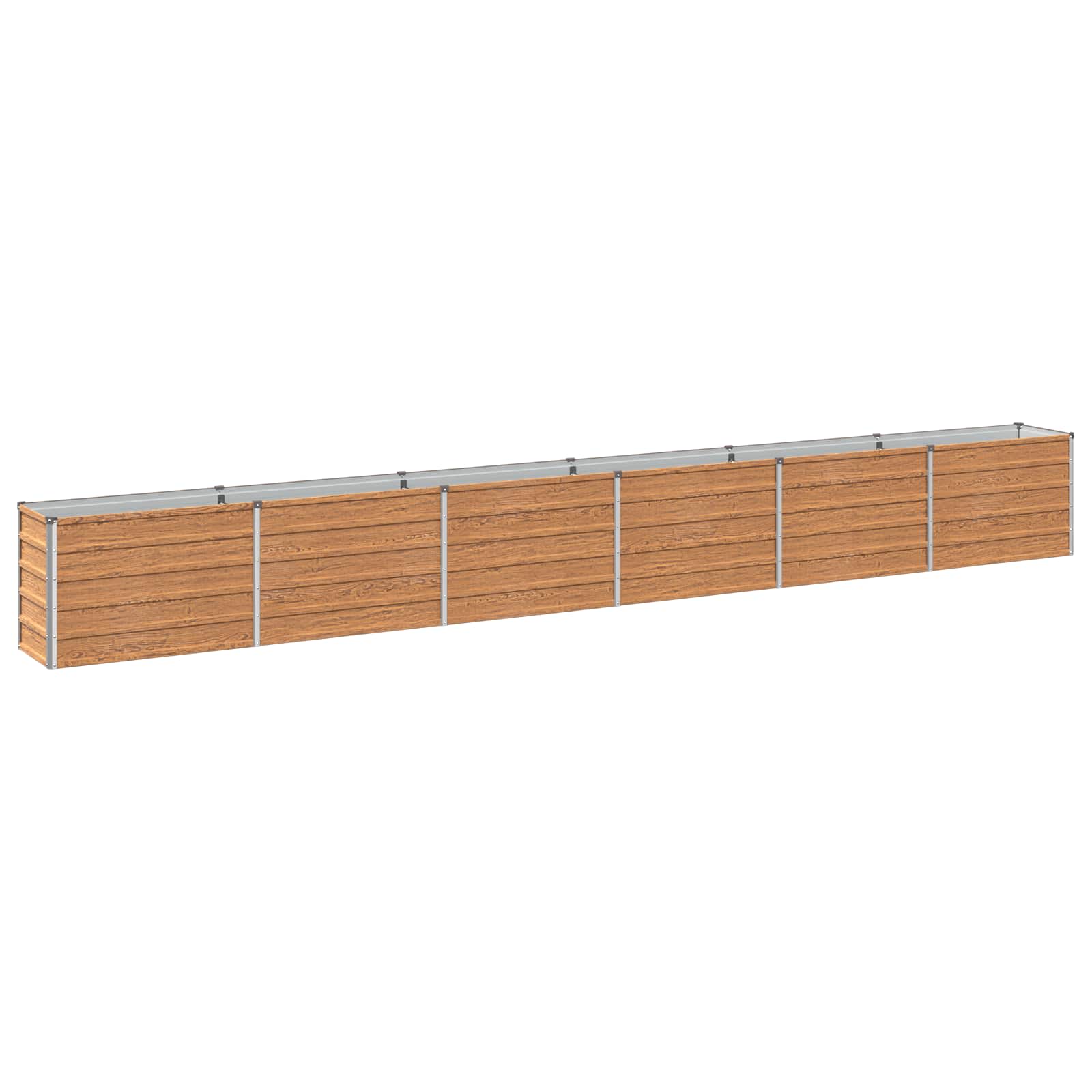 vidaXL Υψωμένο Κρεβάτι Κήπου Ξύλινο Καφέ 480 x 40 x 55 εκ. - Image 2