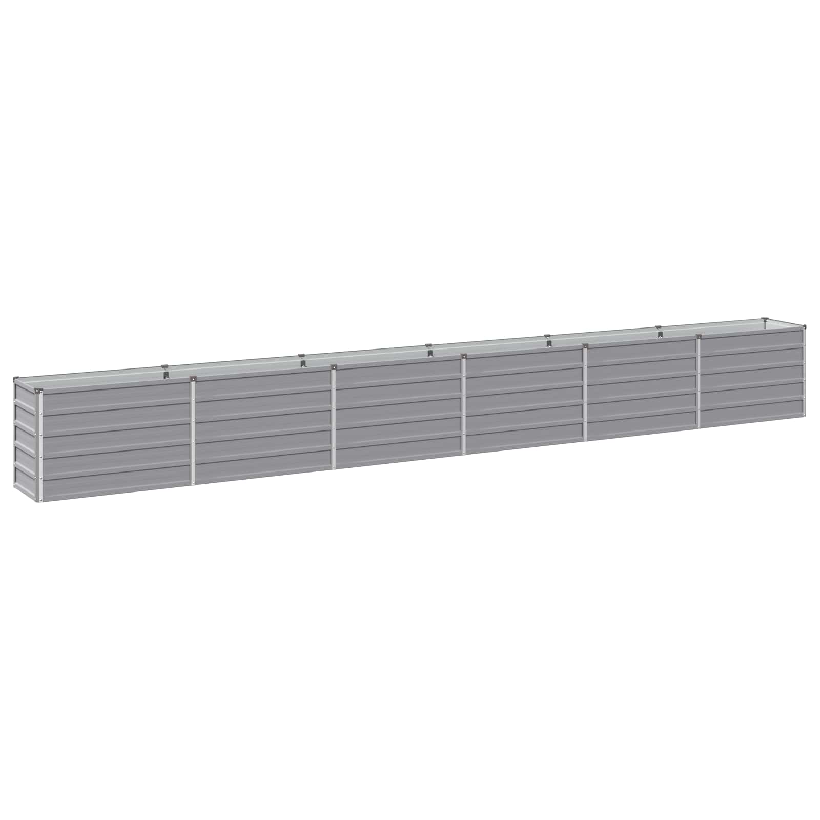 vidaXL Υψωμένο Κρεβάτι Κήπου Γκρι 480 x 40 x 55 εκ. - Image 2