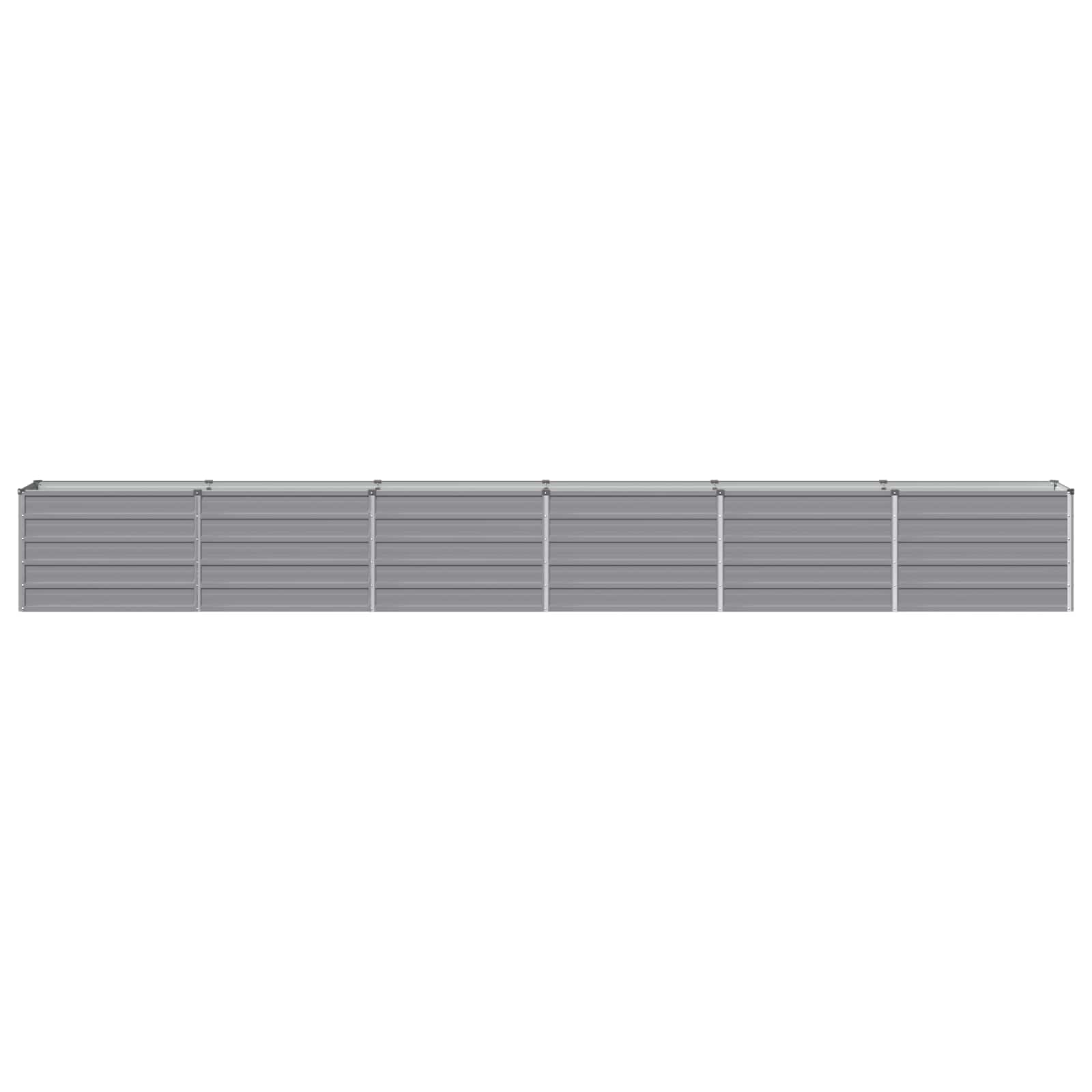 vidaXL Υψωμένο Κρεβάτι Κήπου Γκρι 480 x 40 x 55 εκ. - Image 3