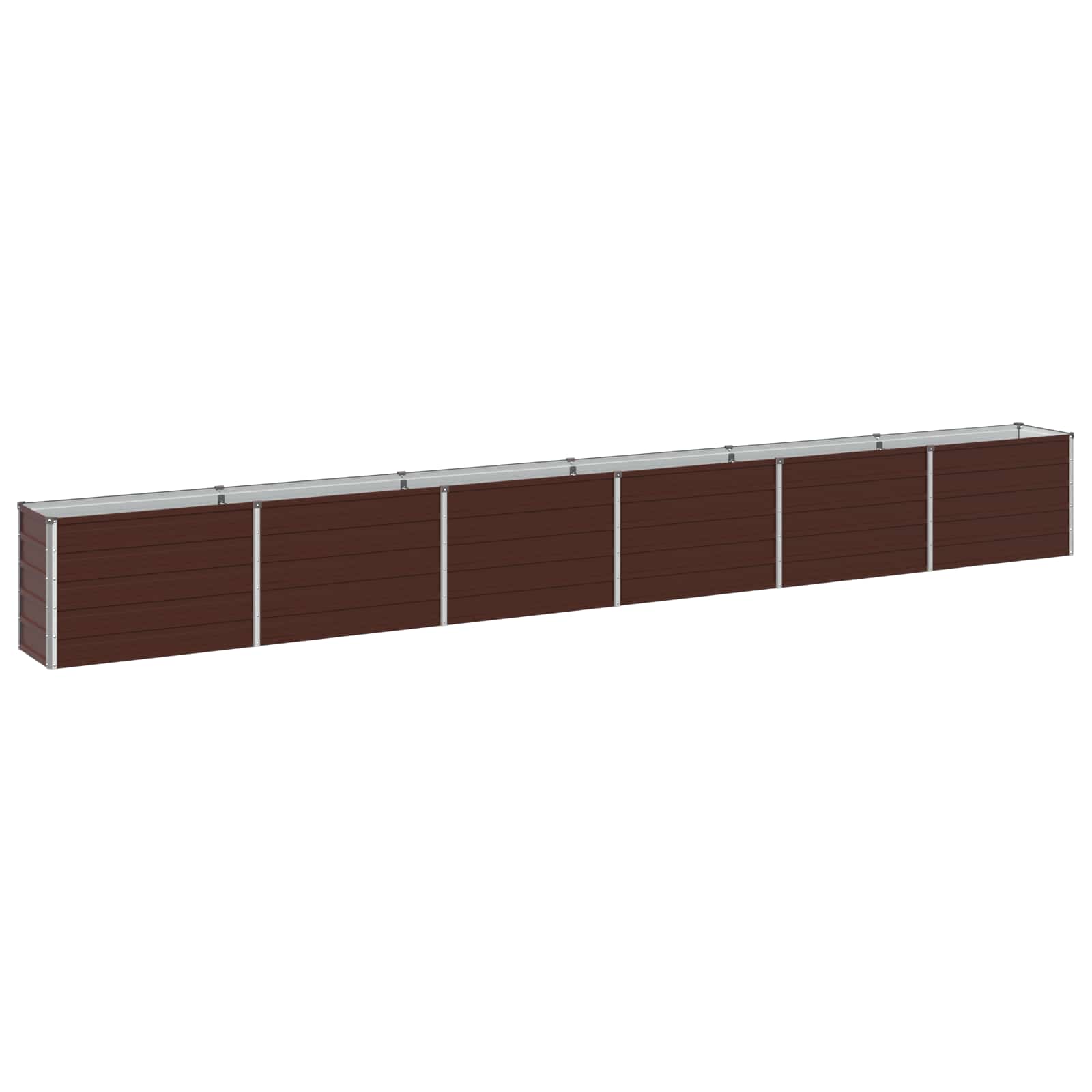 vidaXL Υψωμένο Κρεβάτι Κήπου Καφέ 480 x 40 x 55 εκ. - Image 2