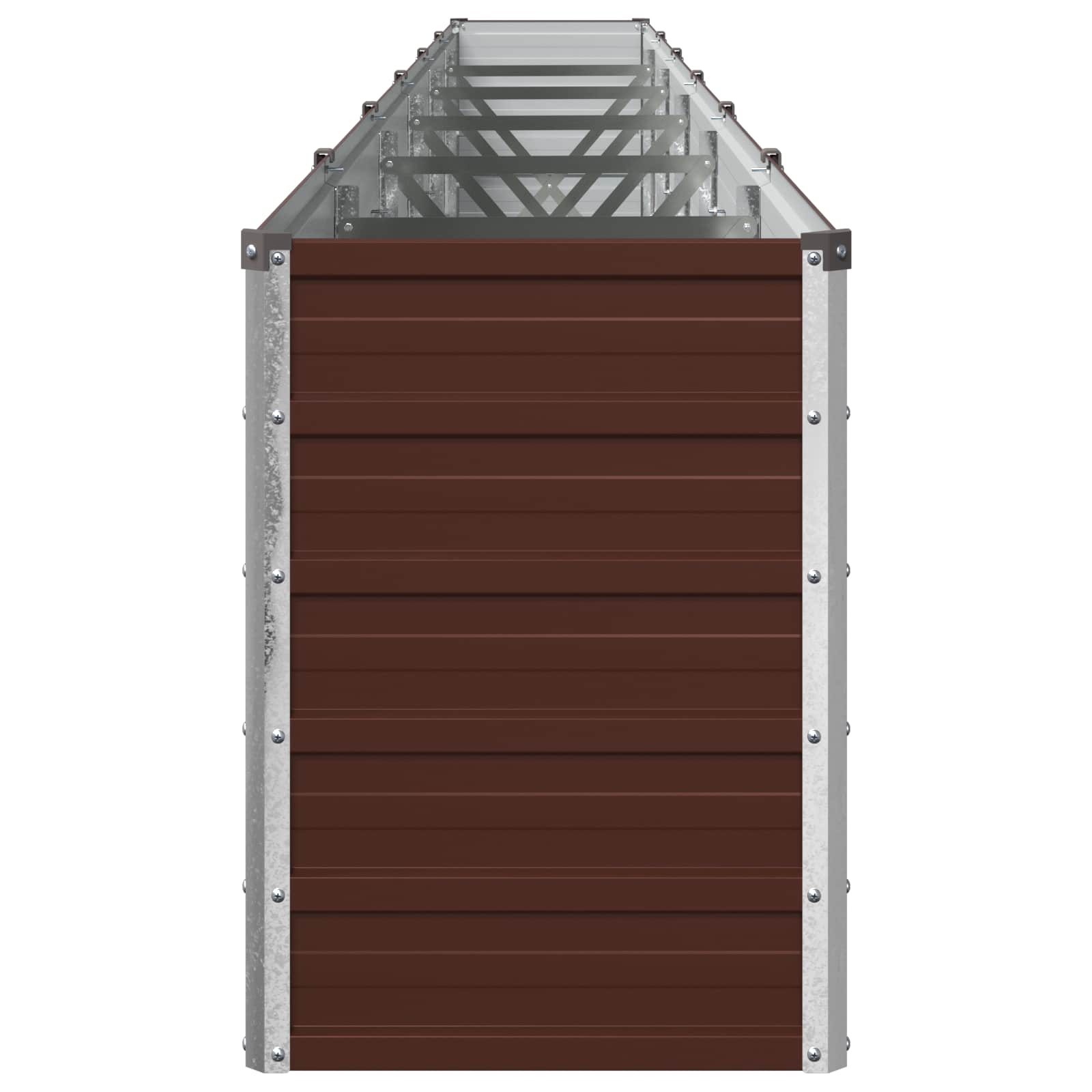 vidaXL Υψωμένο Κρεβάτι Κήπου Καφέ 480 x 40 x 55 εκ. - Image 4