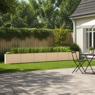 vidaXL Υψωμένο Κρεβάτι Κήπου Ελεφαντόδοντο 600 x 40 x 55 εκ.