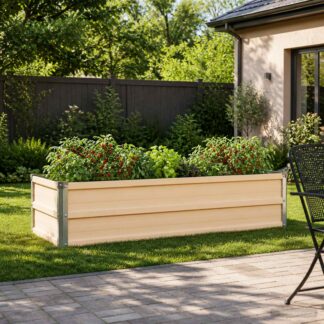 vidaXL Υψωμένο Κρεβάτι Κήπου Ελεφαντόδοντο 100 x 40 x 24 εκ.