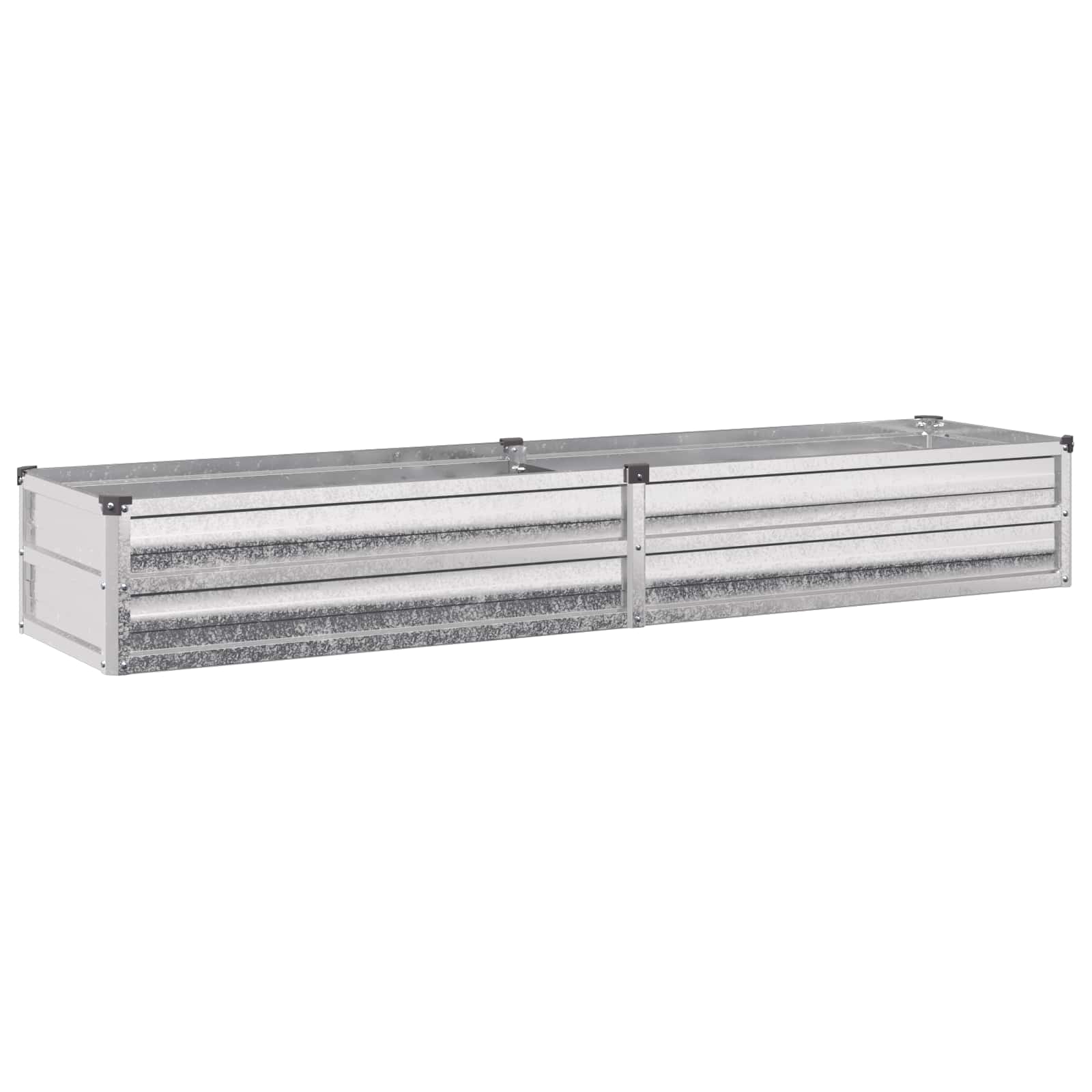 vidaXL Υψωμένο Κρεβάτι Κήπου Ασημί 160 x 40 x 24 εκ. γαλβανισμένο - Image 2