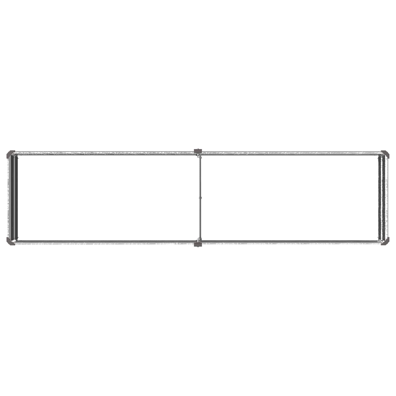 vidaXL Υψωμένο Κρεβάτι Κήπου Ασημί 160 x 40 x 24 εκ. γαλβανισμένο - Image 5