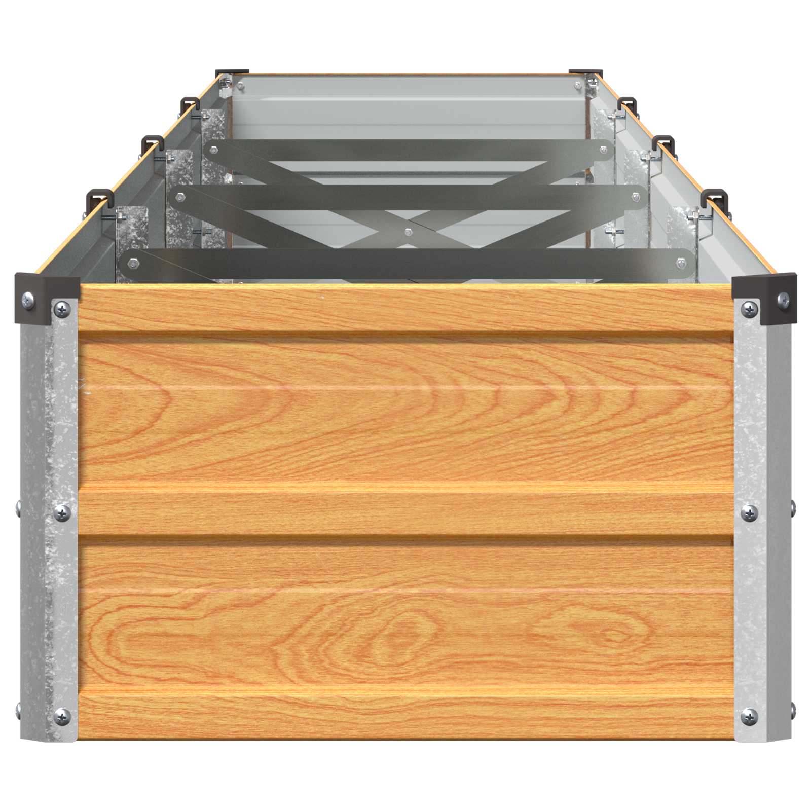 vidaXL Υψωμένο Κρεβάτι Κήπου Φυσικό 320 x 40 x 24 εκ. - Image 4