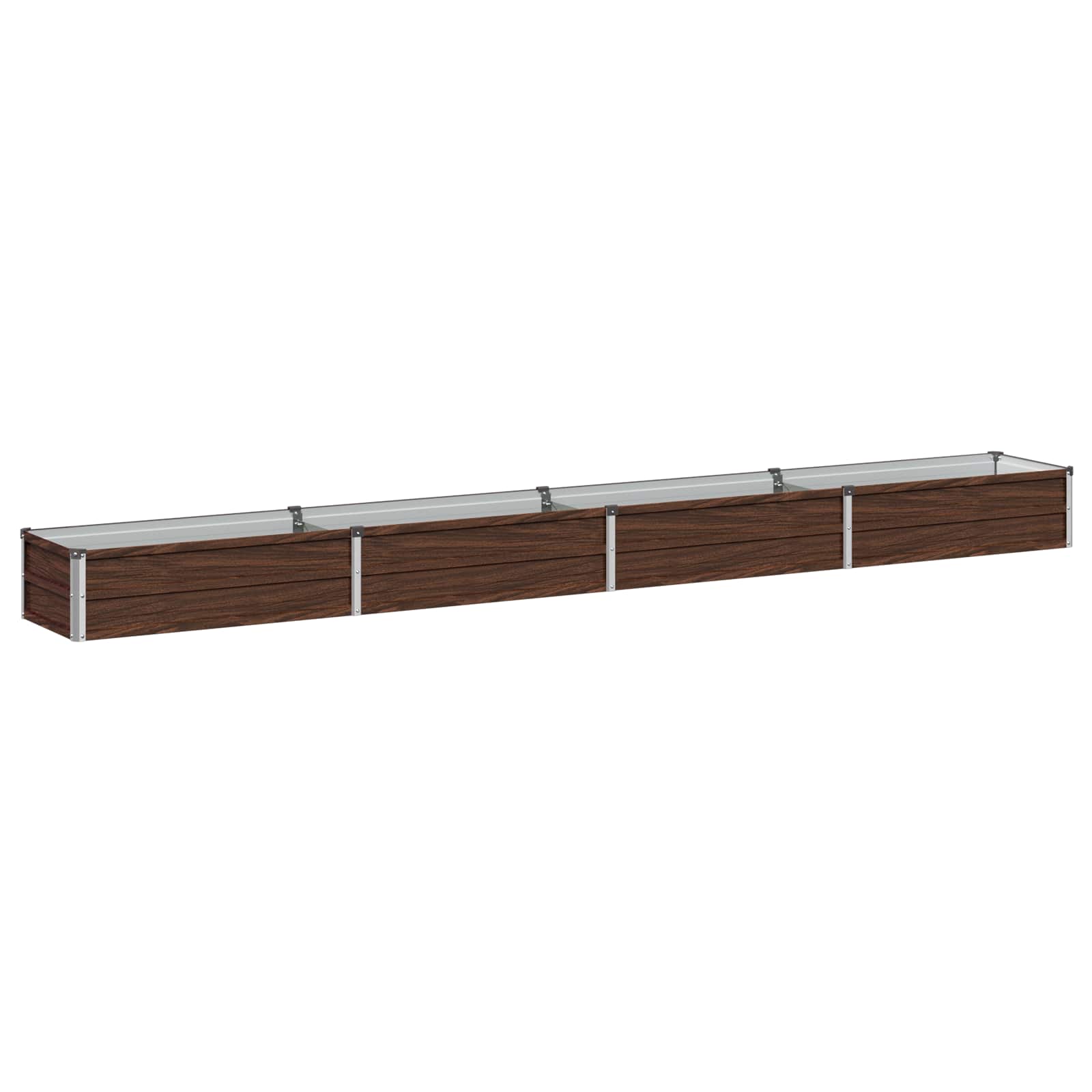 vidaXL Υψωμένο Κρεβάτι Κήπου Μαύρο 320 x 40 x 24 εκ. - Image 2