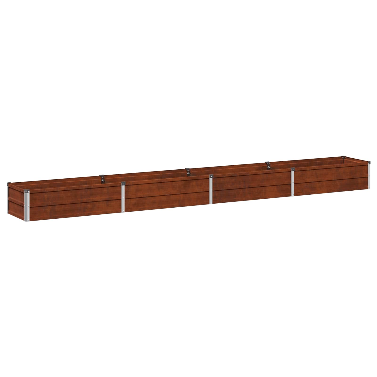vidaXL Υψωμένο Κρεβάτι Κήπου Σκ rusty 320 x 40 x 24 εκ. κοντόν - Image 2