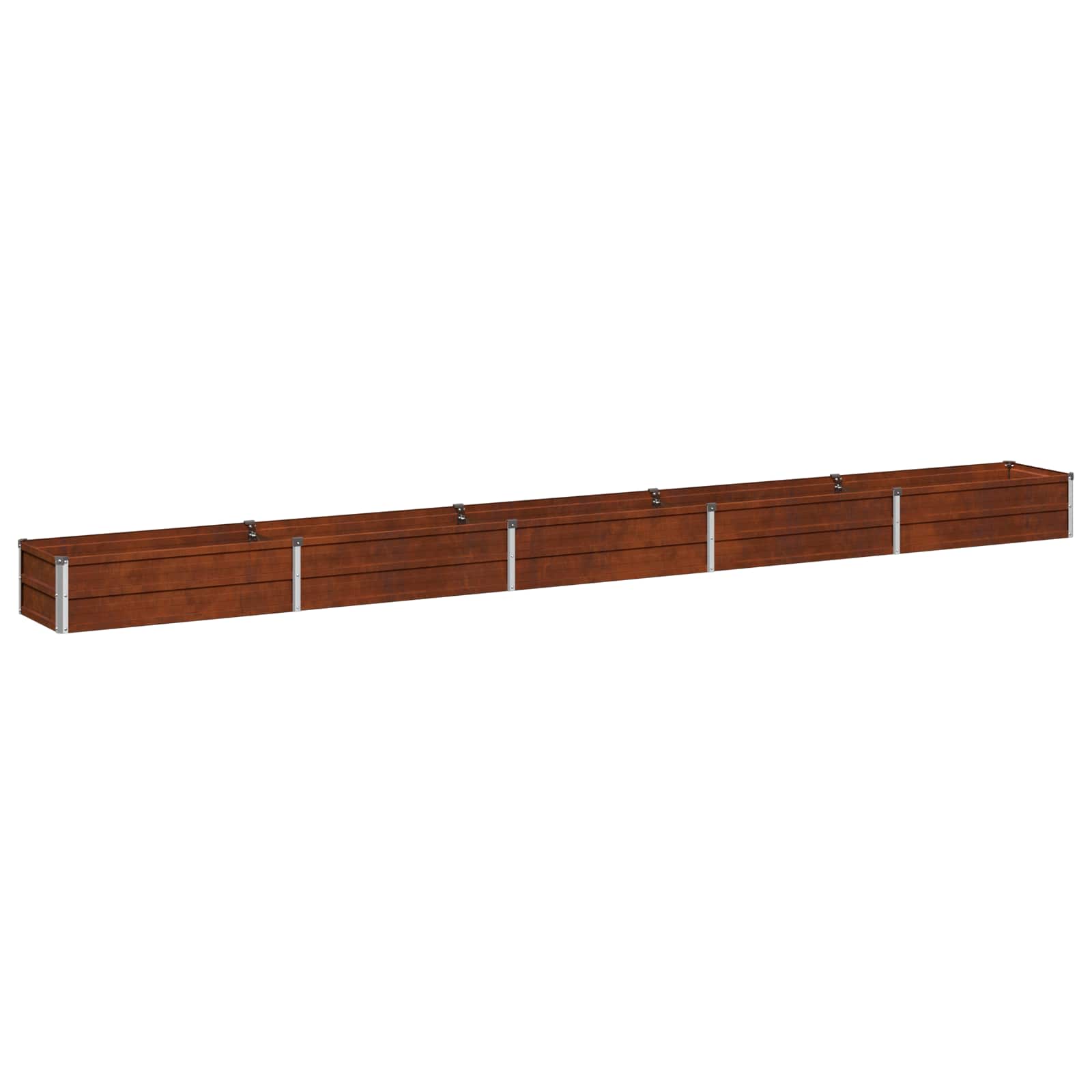 vidaXL Υψωμένο Κρεβάτι Κήπου Σκ rusty 400 x 40 x 24 εκ. κοντόν - Image 2