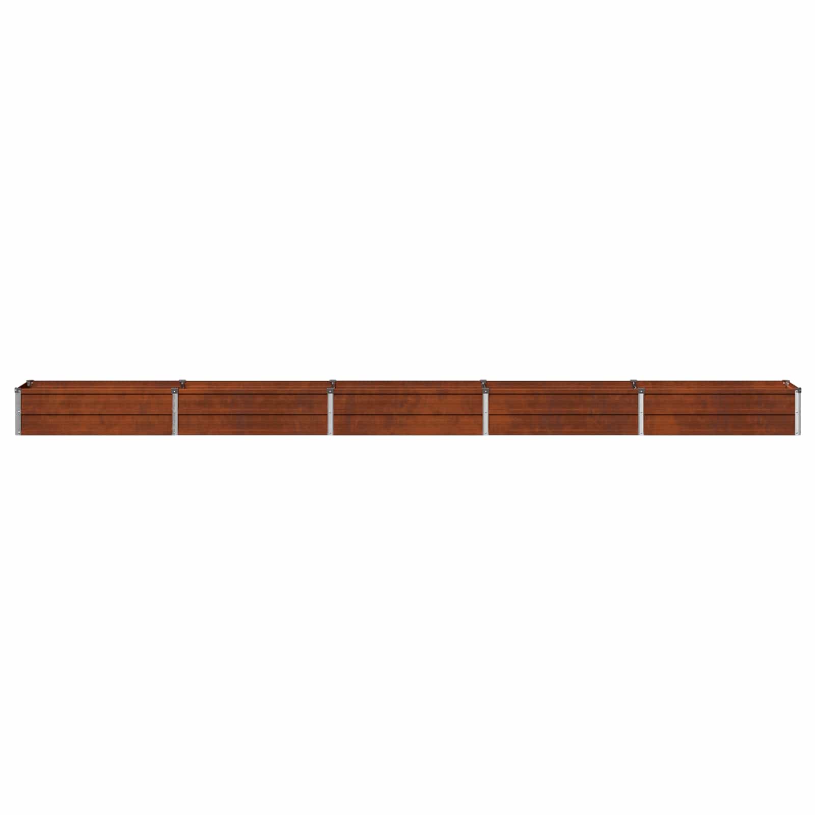 vidaXL Υψωμένο Κρεβάτι Κήπου Σκ rusty 400 x 40 x 24 εκ. κοντόν - Image 4