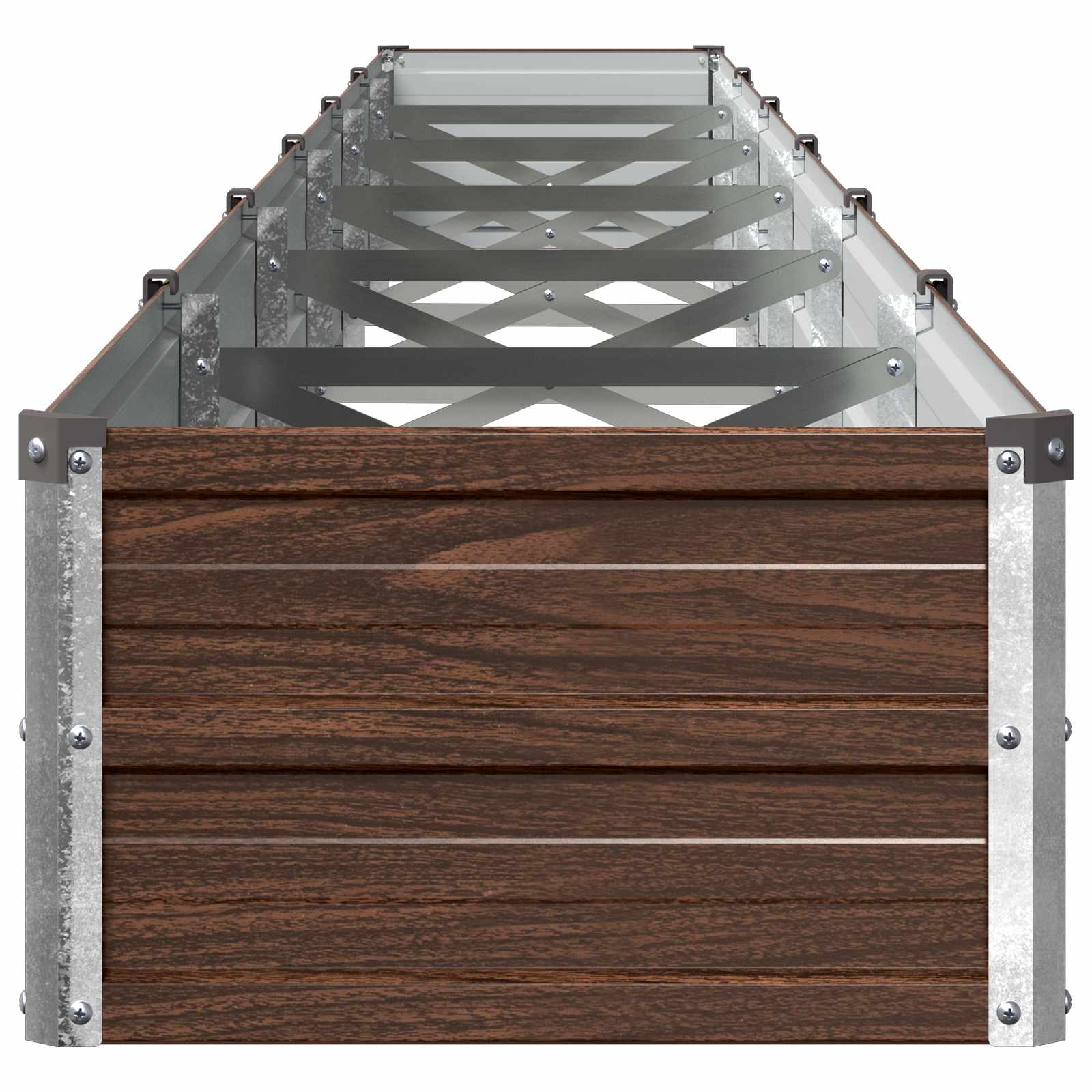 vidaXL Υψωμένο Κρεβάτι Κήπου Μαύρο 480 x 40 x 24 εκ. - Image 4