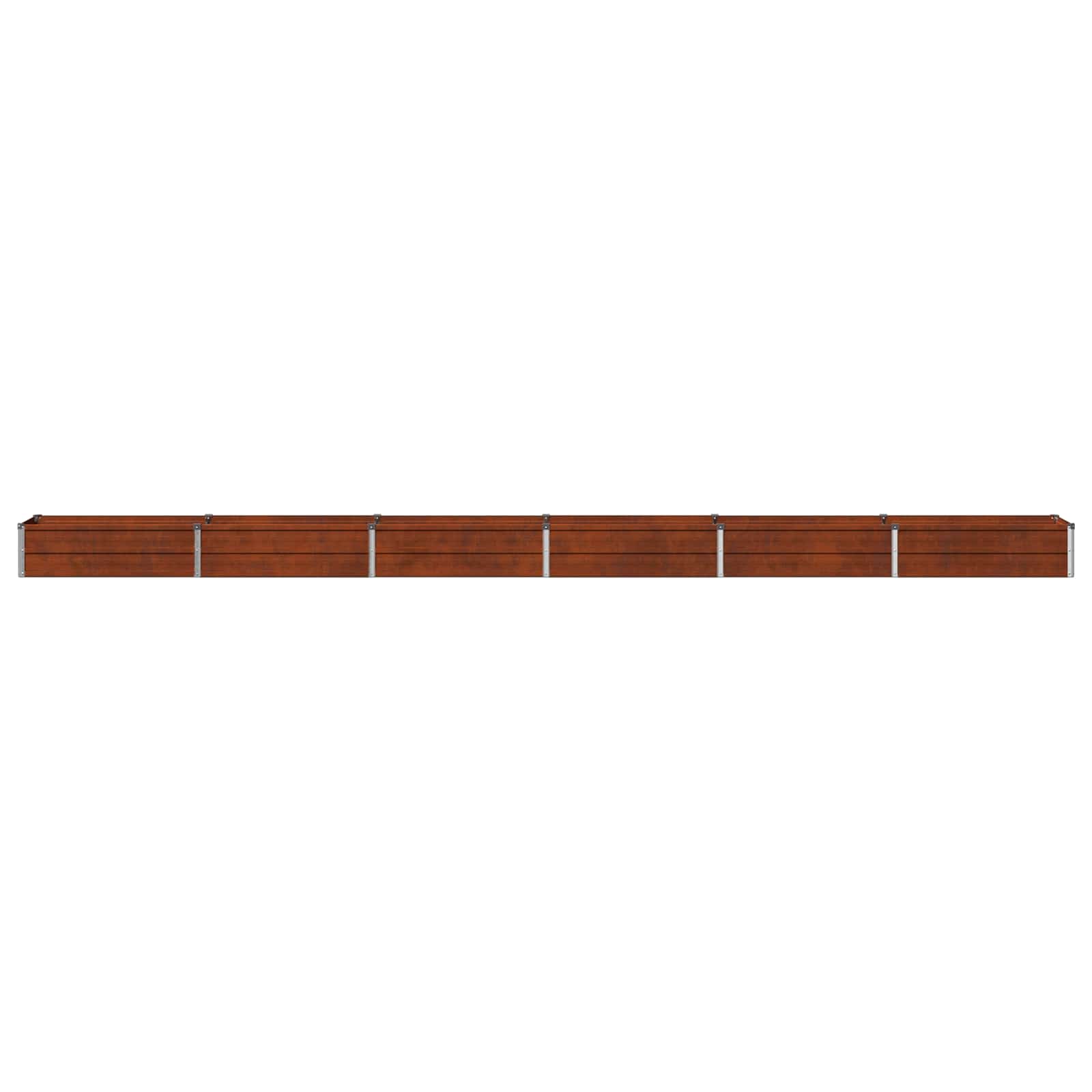 vidaXL Υψωμένο Κρεβάτι Κήπου Σκ rusty 480 x 40 x 24 εκ. κοντόν - Image 4