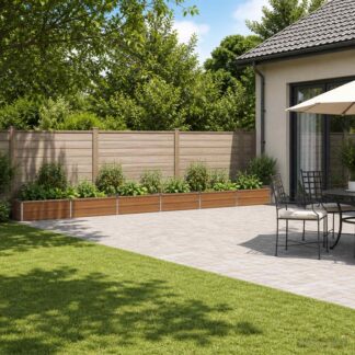 vidaXL Υψωμένο Κρεβάτι Κήπου Ξύλινο Καφέ 600 x 40 x 24 εκ.
