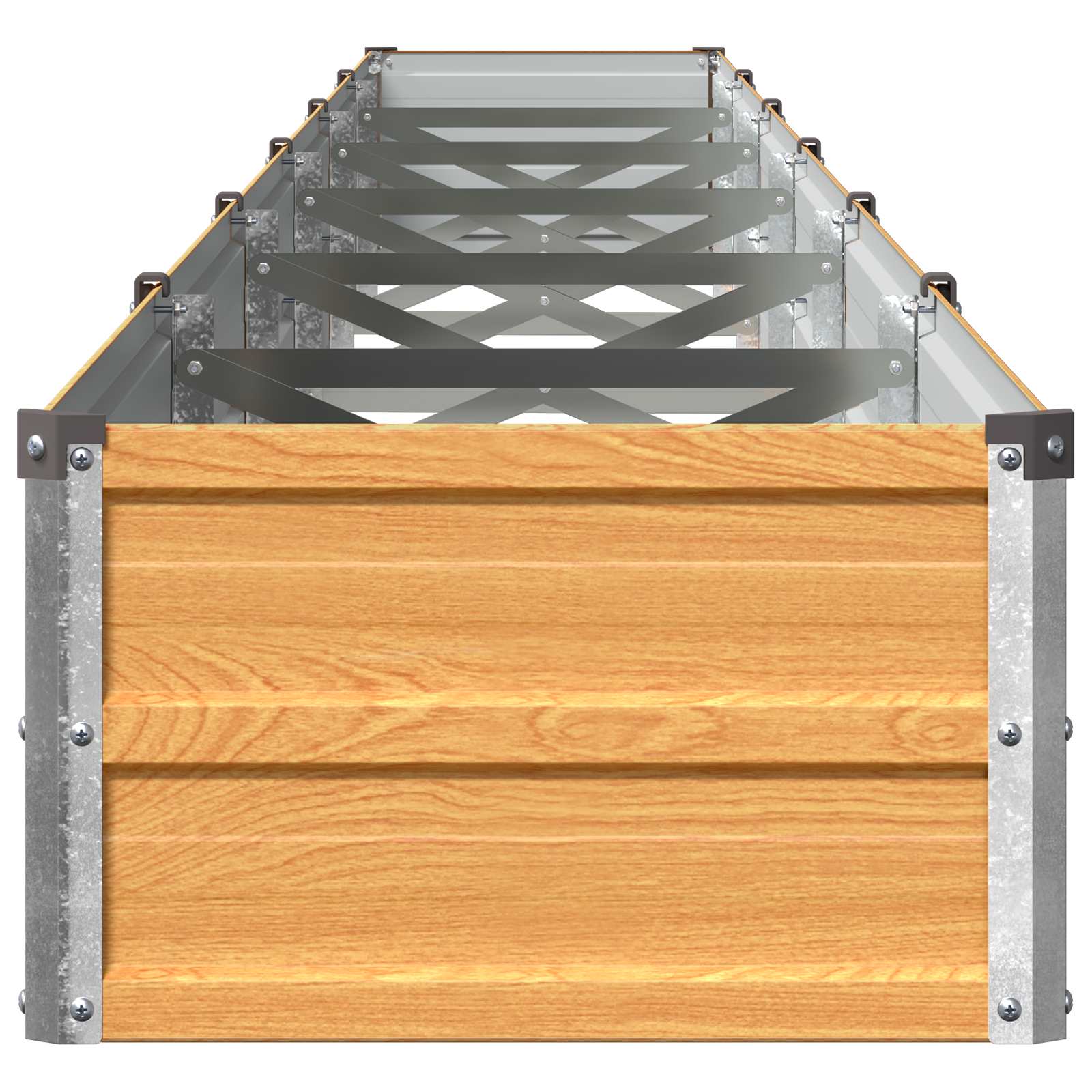 vidaXL Υψωμένο Κρεβάτι Κήπου Φυσικό 600 x 40 x 24 εκ. - Image 4