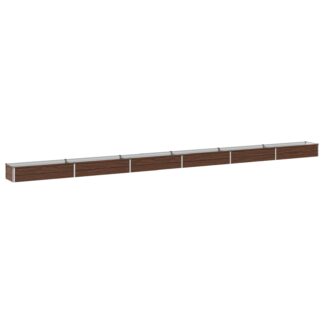 vidaXL Υψωμένο Κρεβάτι Κήπου Μαύρο 600 x 40 x 24 εκ.