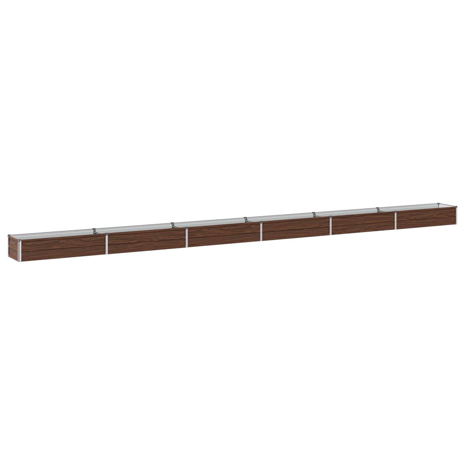 vidaXL Υψωμένο Κρεβάτι Κήπου Μαύρο 600 x 40 x 24 εκ.