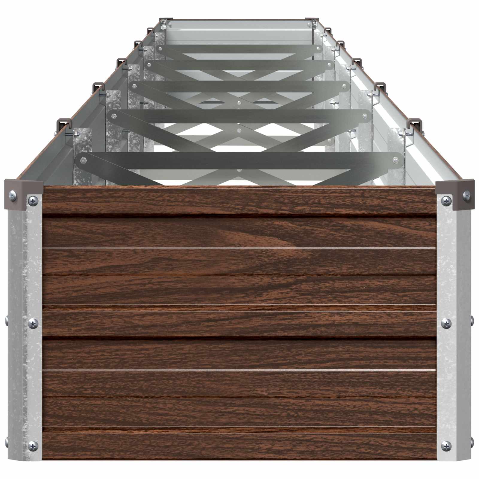 vidaXL Υψωμένο Κρεβάτι Κήπου Μαύρο 600 x 40 x 24 εκ. - Image 3