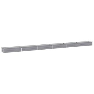 vidaXL Υψωμένο Κρεβάτι Κήπου Γκρι 600 x 40 x 24 εκ.